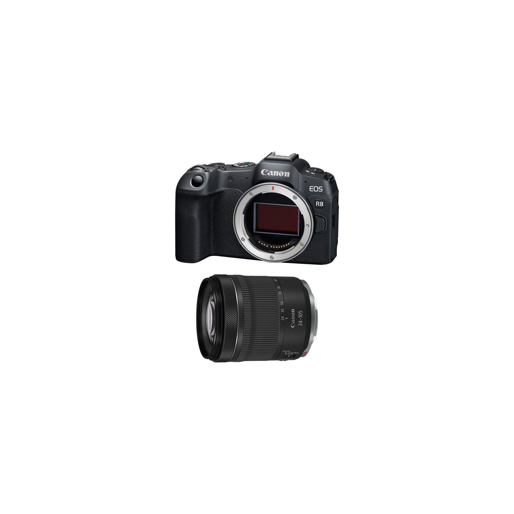 Appareil photo Hybride CANON EOS R8 + RF 24-105mm f/4-7.1 IS STM