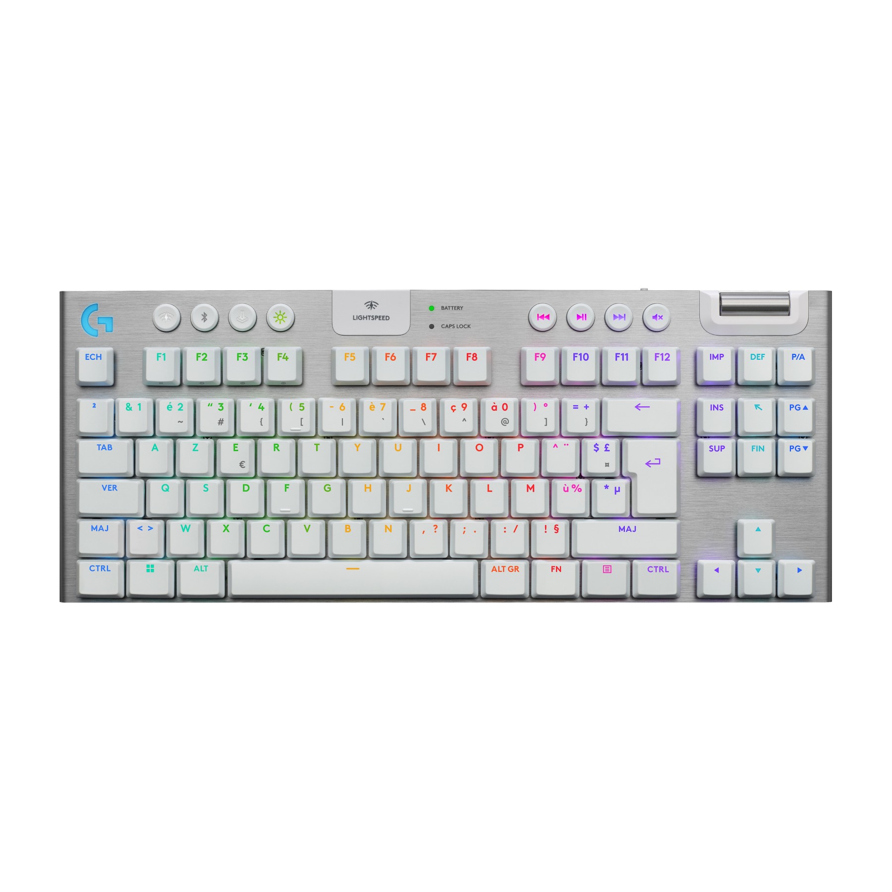 Clavier gamer sans fil LOGITECH G915 X Lightspeed TKL Tactile Blanc