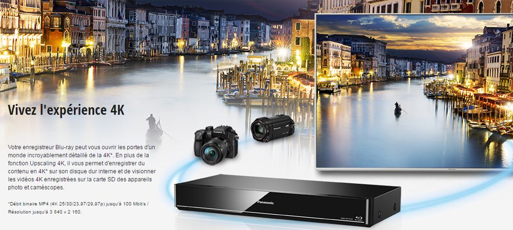 Enregistreur Blu-Ray PANASONIC DMR-BWT850EC