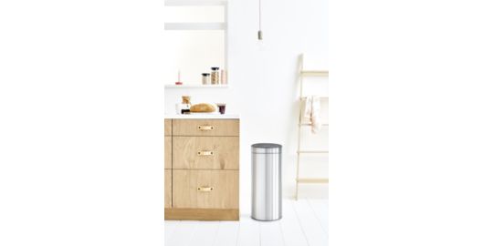 Poubelle manuelle BRABANTIA Touch Bin new 30L matt steel