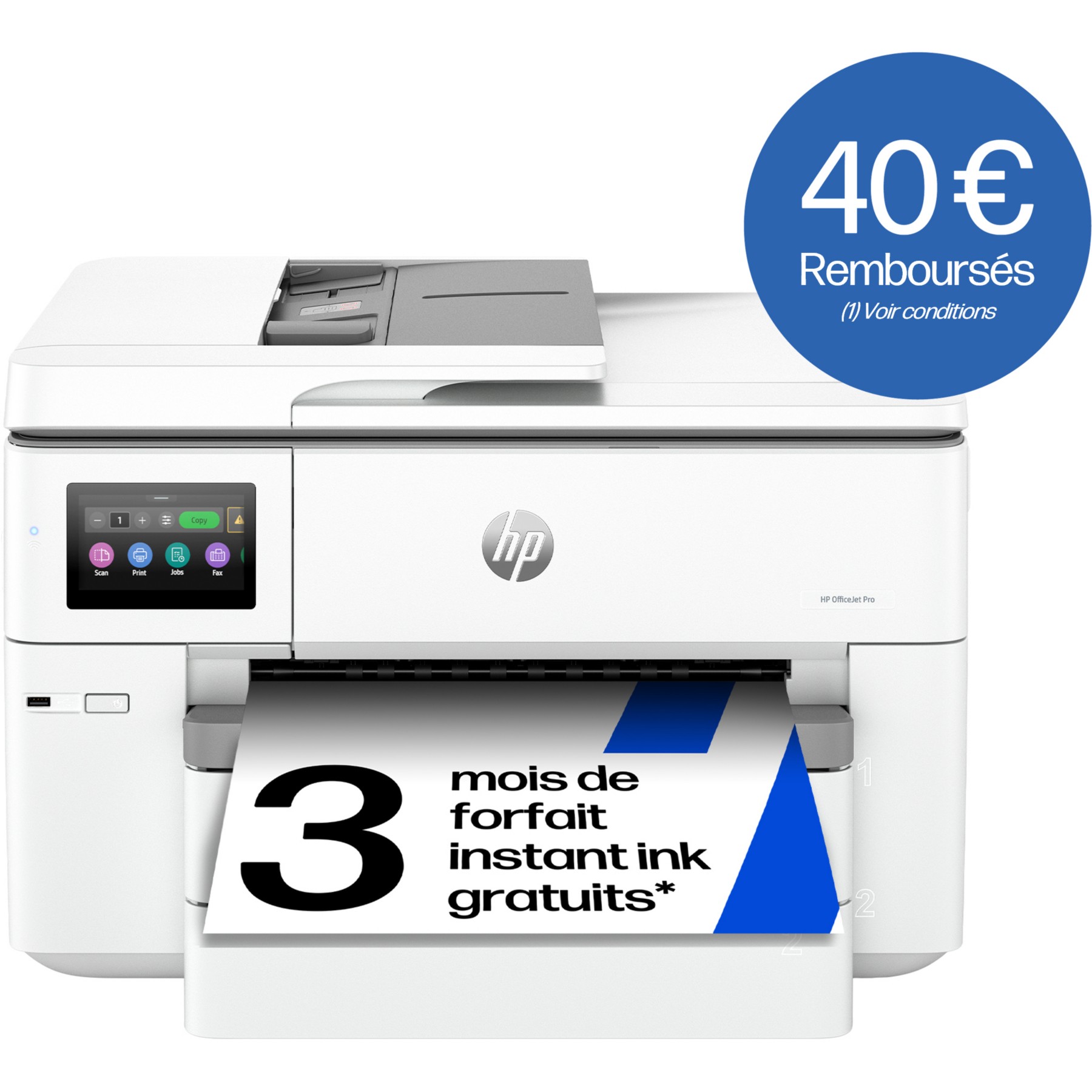 Imprimante jet d'encre HP OfficeJet Pro 9730e éligible Instant Ink