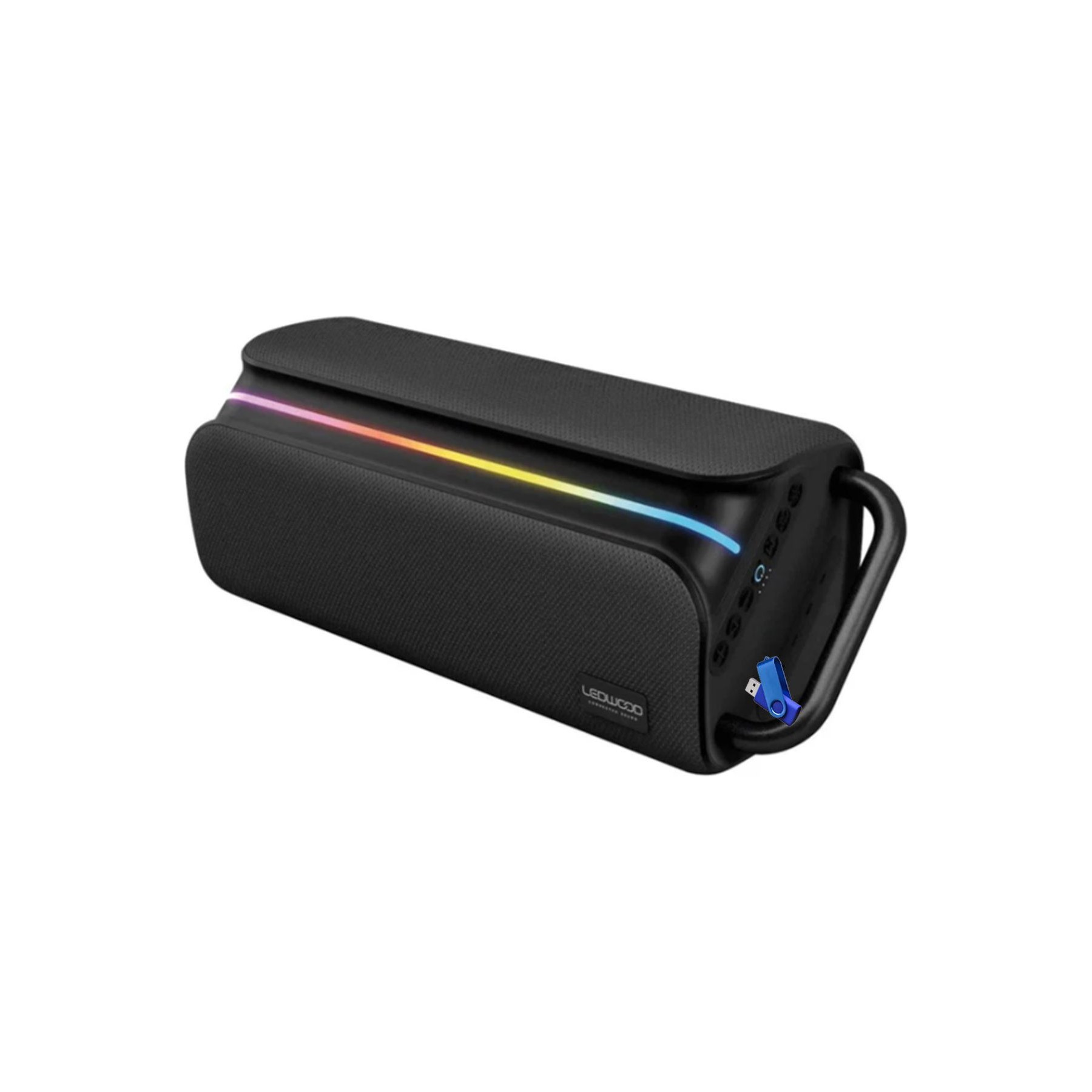 Enceinte nomade LEDWOOD DROP500 500W 360 LED IPX4 TWS 7h