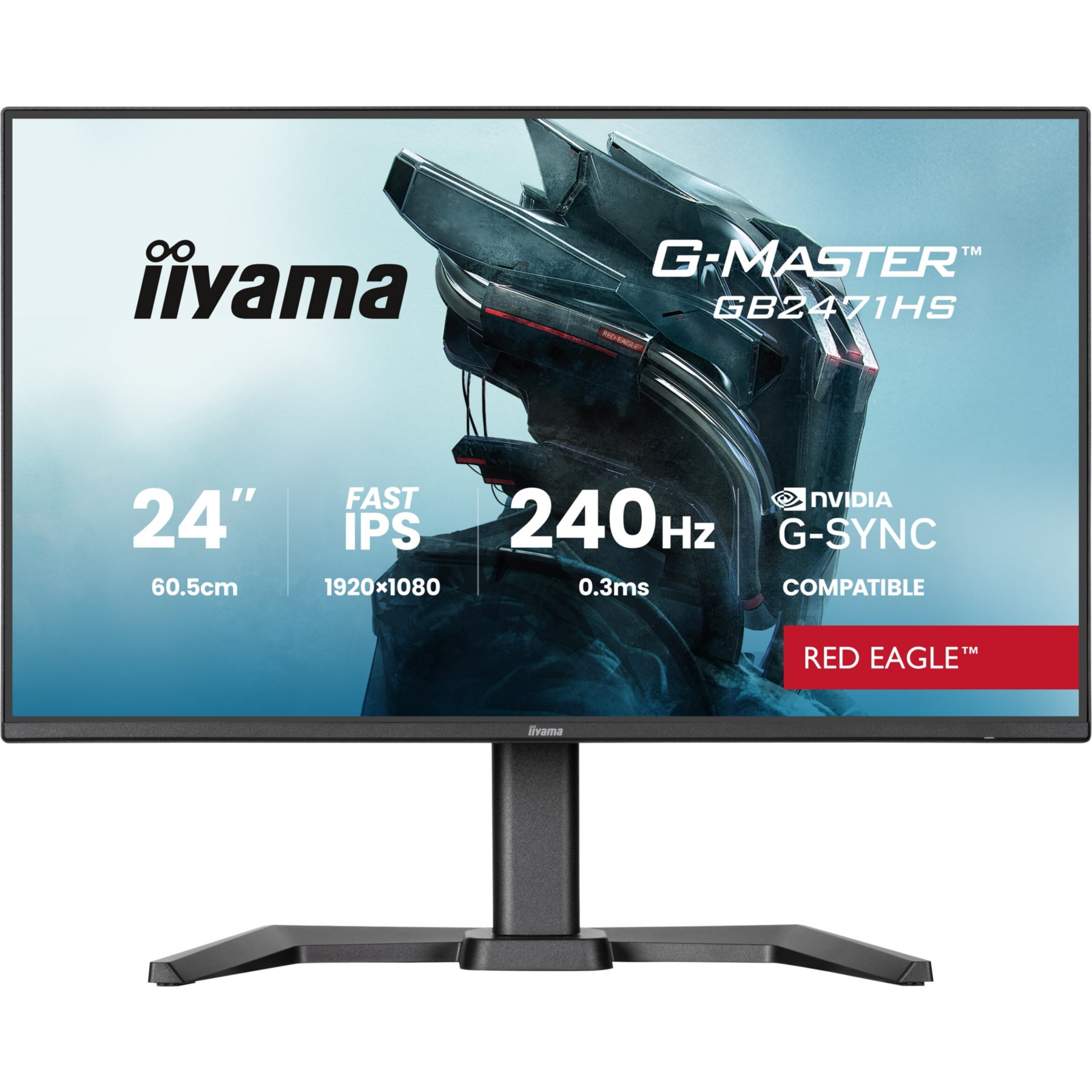 Ecran PC Gamer IIYAMA 24'' LED - G-Master GB2471HSU-B1 Red Eag