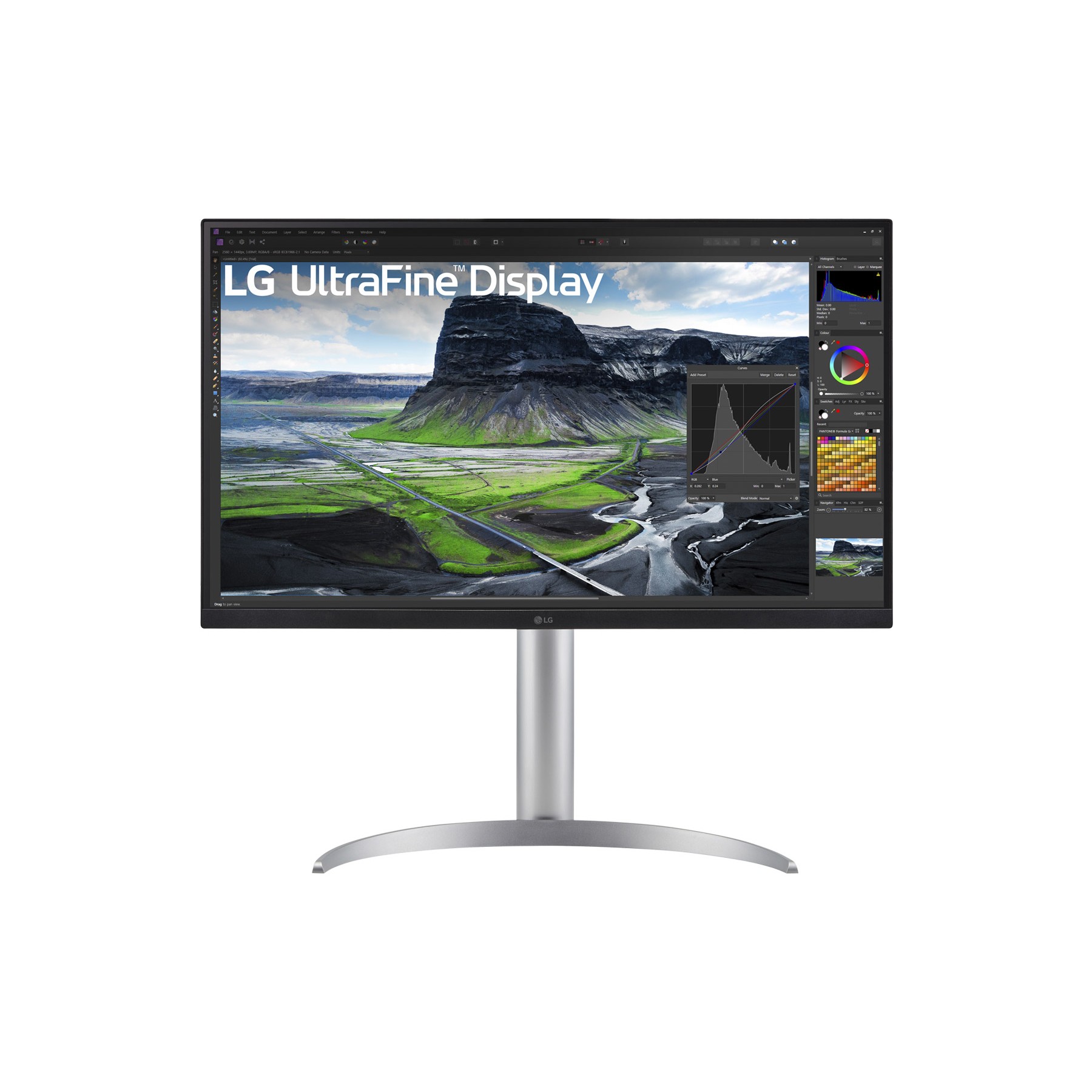 Ecran PC LG UltraFine 27UQ850V-W Plat 27'' IPS