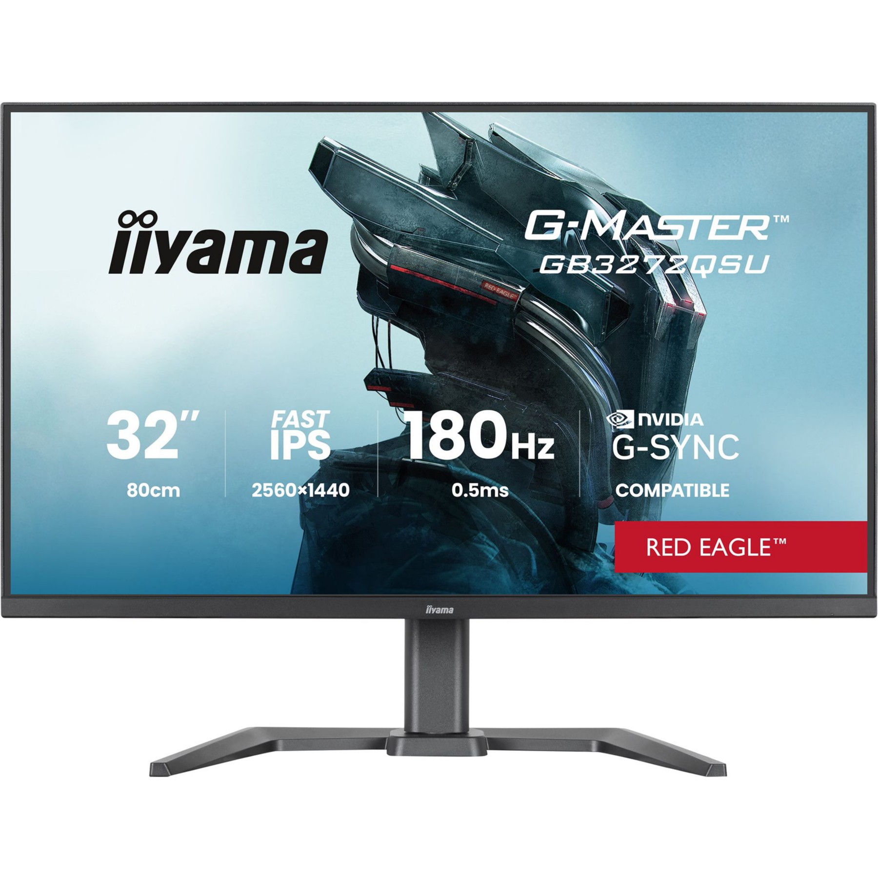 Ecran PC Gamer IIYAMA iiyama 31.5" LED - G-Master GB3272QSU-B1
