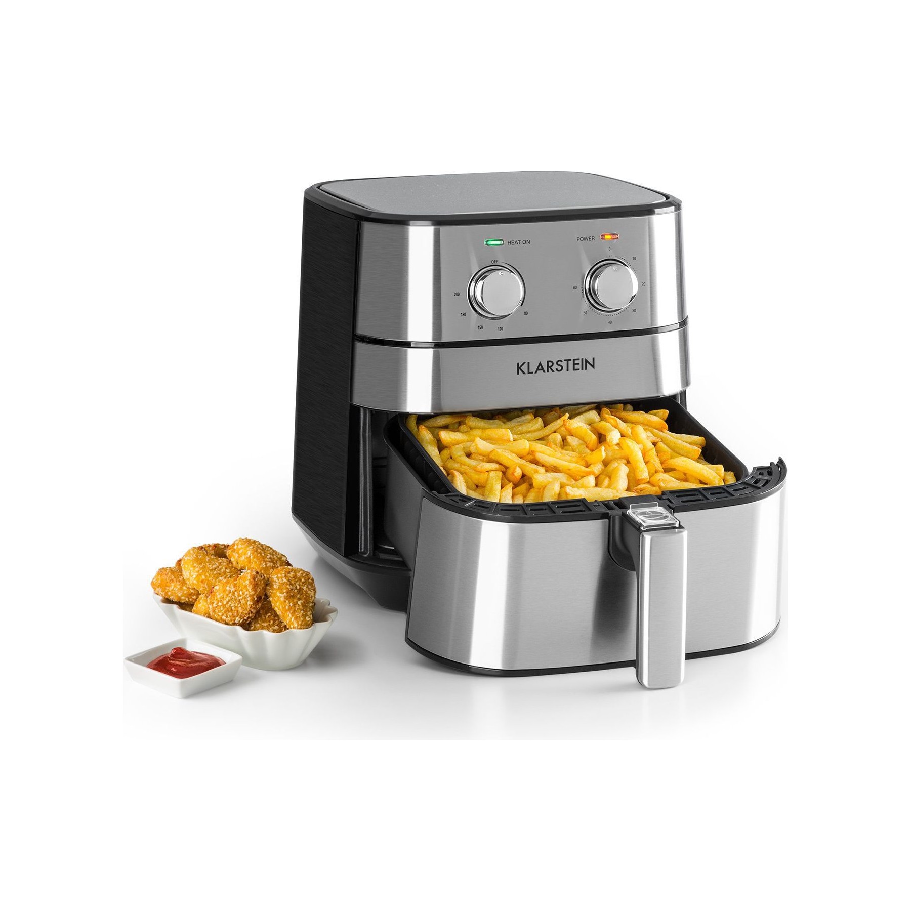 Friteuse sans huile KLARSTEIN AeroVital 5,4L 1700W Argent