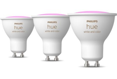 Pack PHILIPS HUE Pack de 3 ampoules 4.3W GU10 White&Color