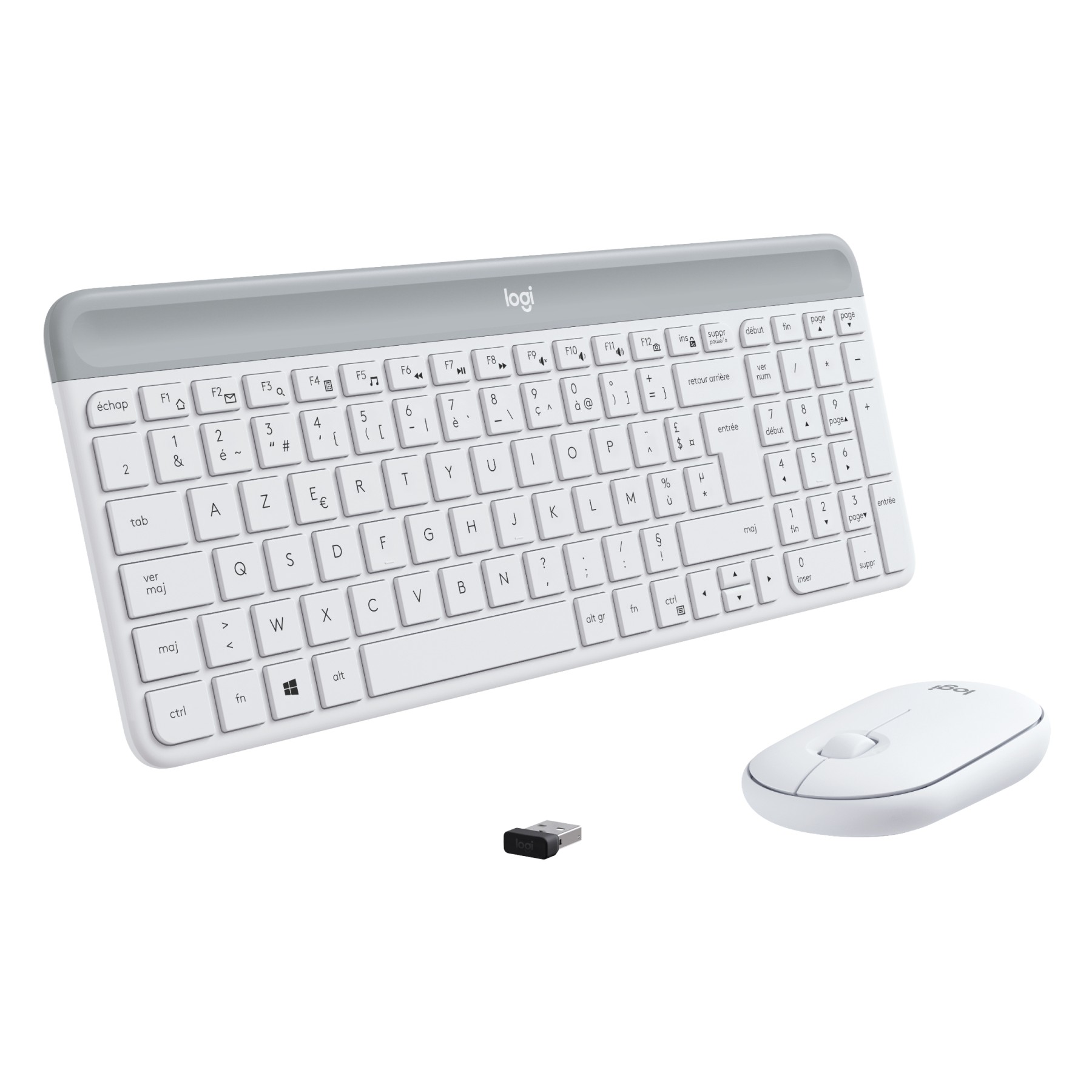 Clavier + Souris LOGITECH MK470 Blanc