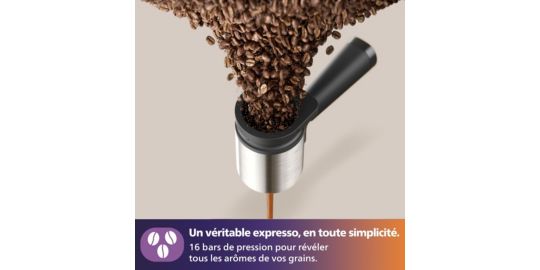 Machine à expresso PHILIPS Baristina BAR300/60 cafetière à grain Noire