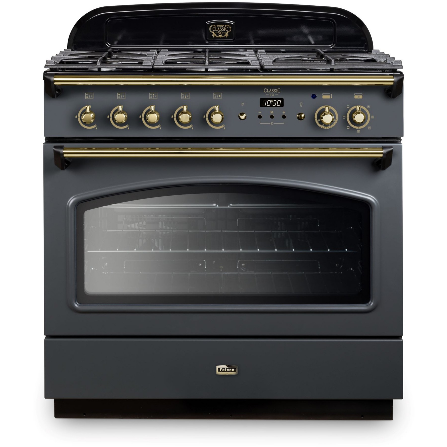 Piano de cuisson gaz FALCON CLASSIC FX  TAB GAZ 90 CM ARDOISE LAITON