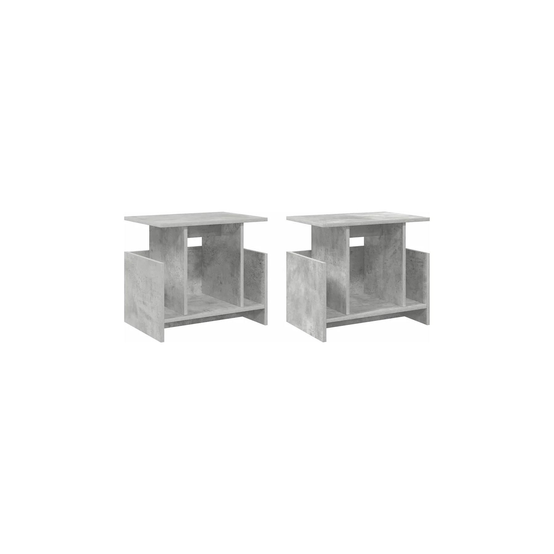 Meuble TV HELLOSHOP26 Lot de 2 meubles TV rectangulaires moder