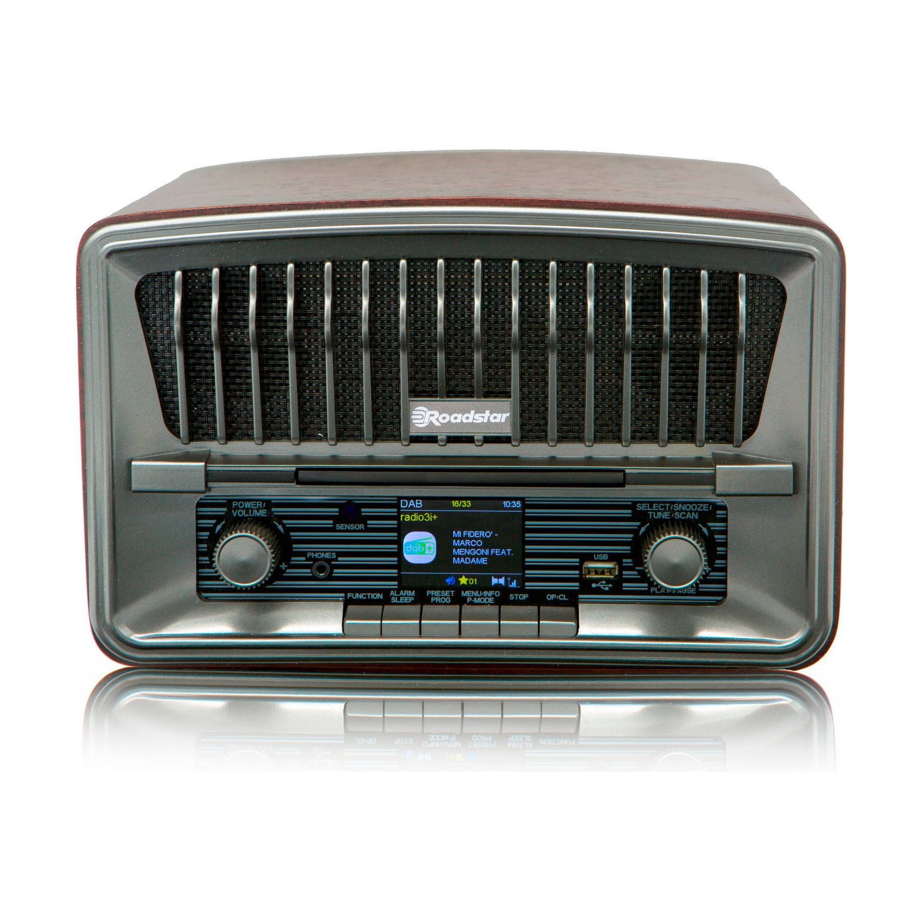 Radio CD ROADSTAR HRA-270CD-MP3CD+BT Radio CD Vintage DAB+