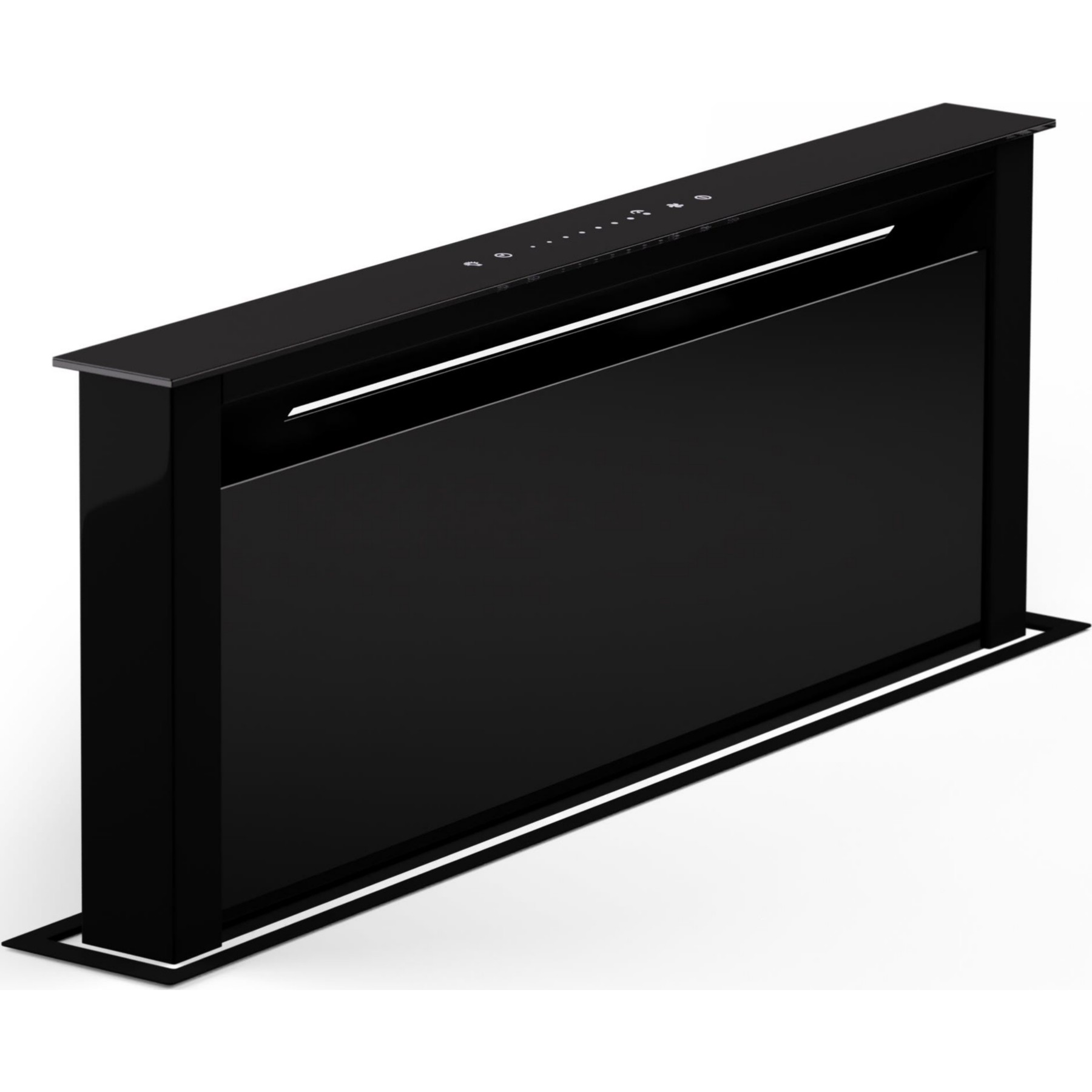 Hotte escamotable KLARSTEIN Royal Flush Eco 75cm 604m³/h A++ Noir