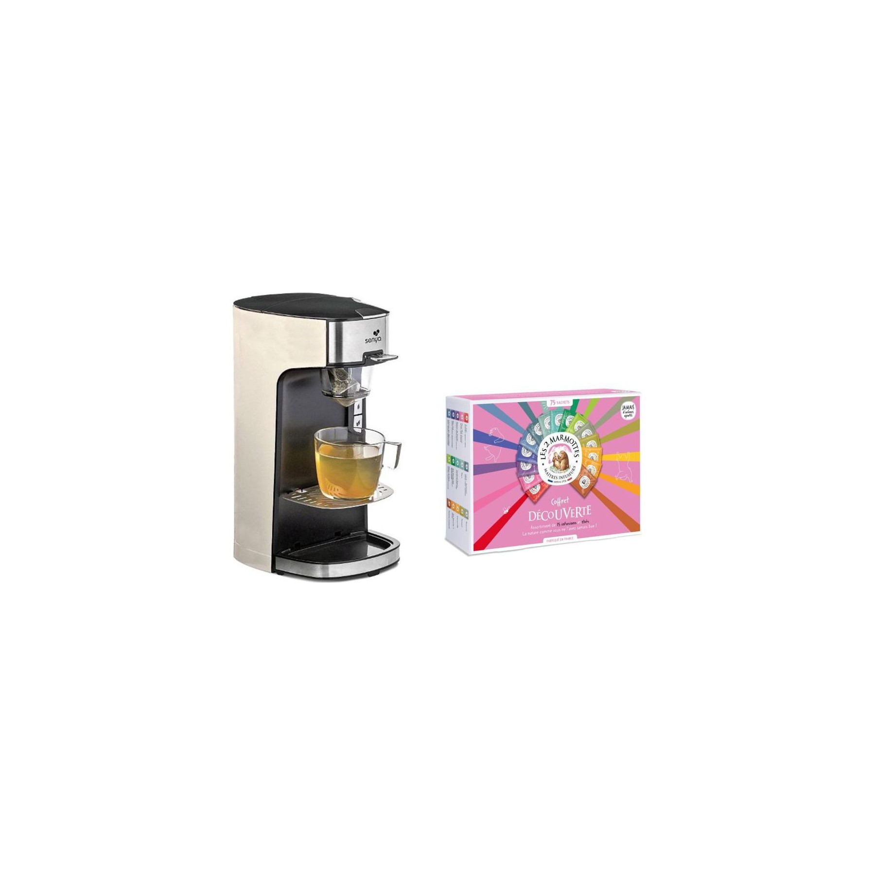 Machine à thé SENYA Machine à thé crème + coffret offert
