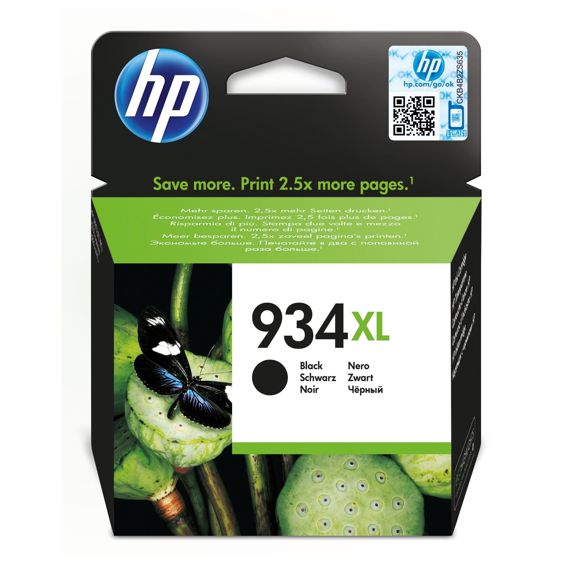 Cartouche d'encre HP N°934XL noire