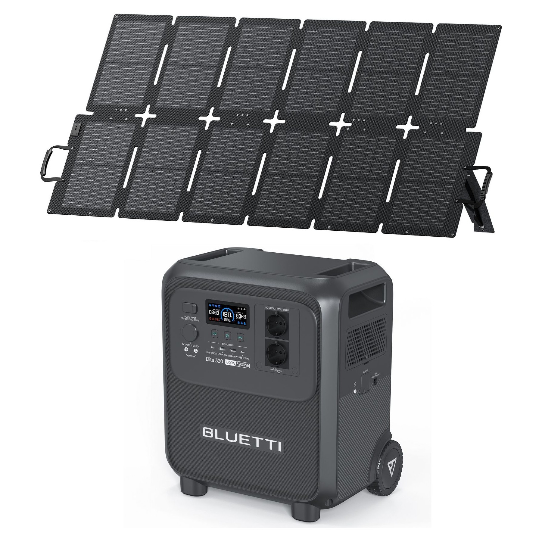 Batterie nomade BLUETTI KIT Elite 320+SORA 220