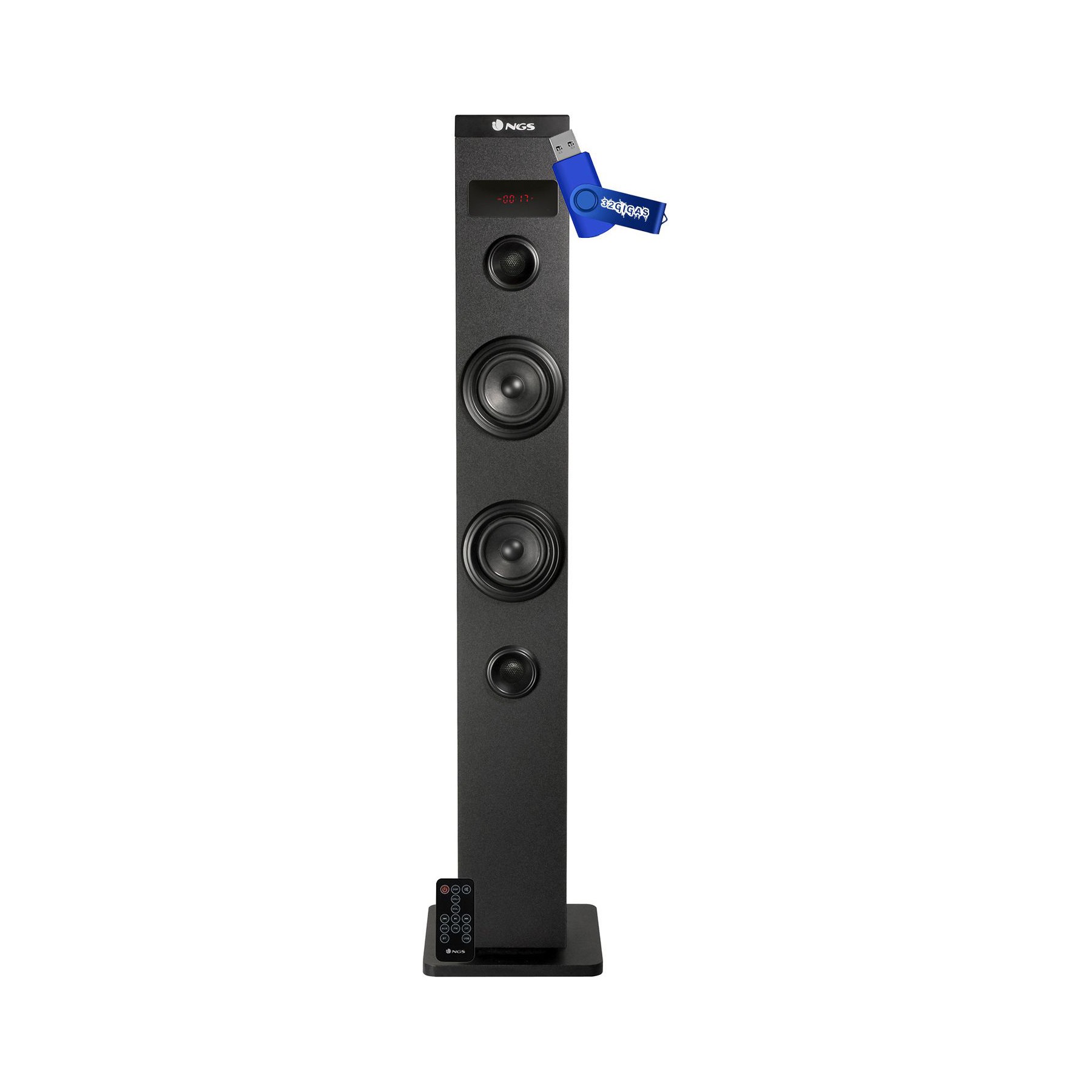 Pack enceinte Home Cinéma NGS SKYCHARM 50W BT Optique FM Noir 32Go