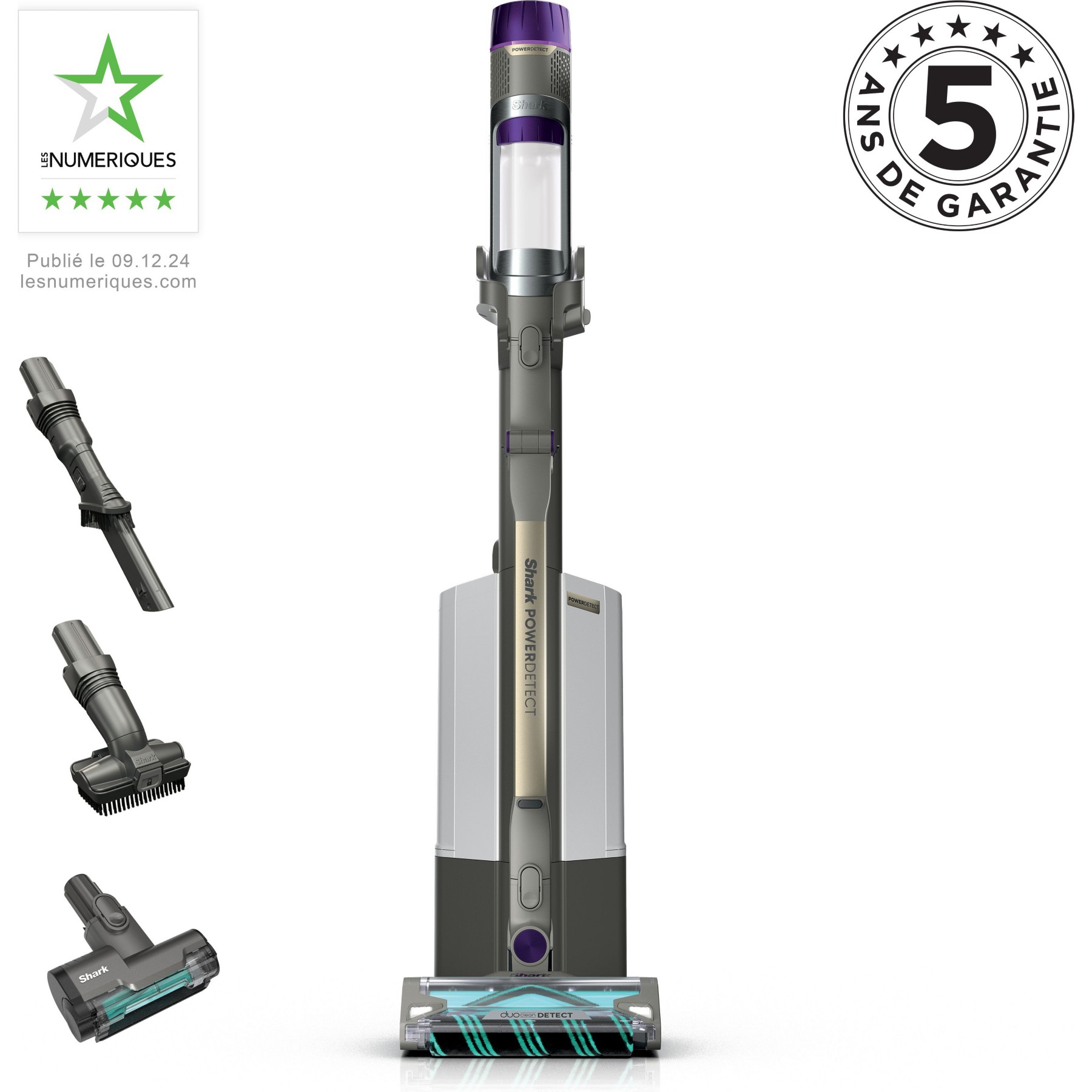 Aspirateur balai SHARK PowerDetect avec base de vidage automatique IP3251EUT Reconditionné