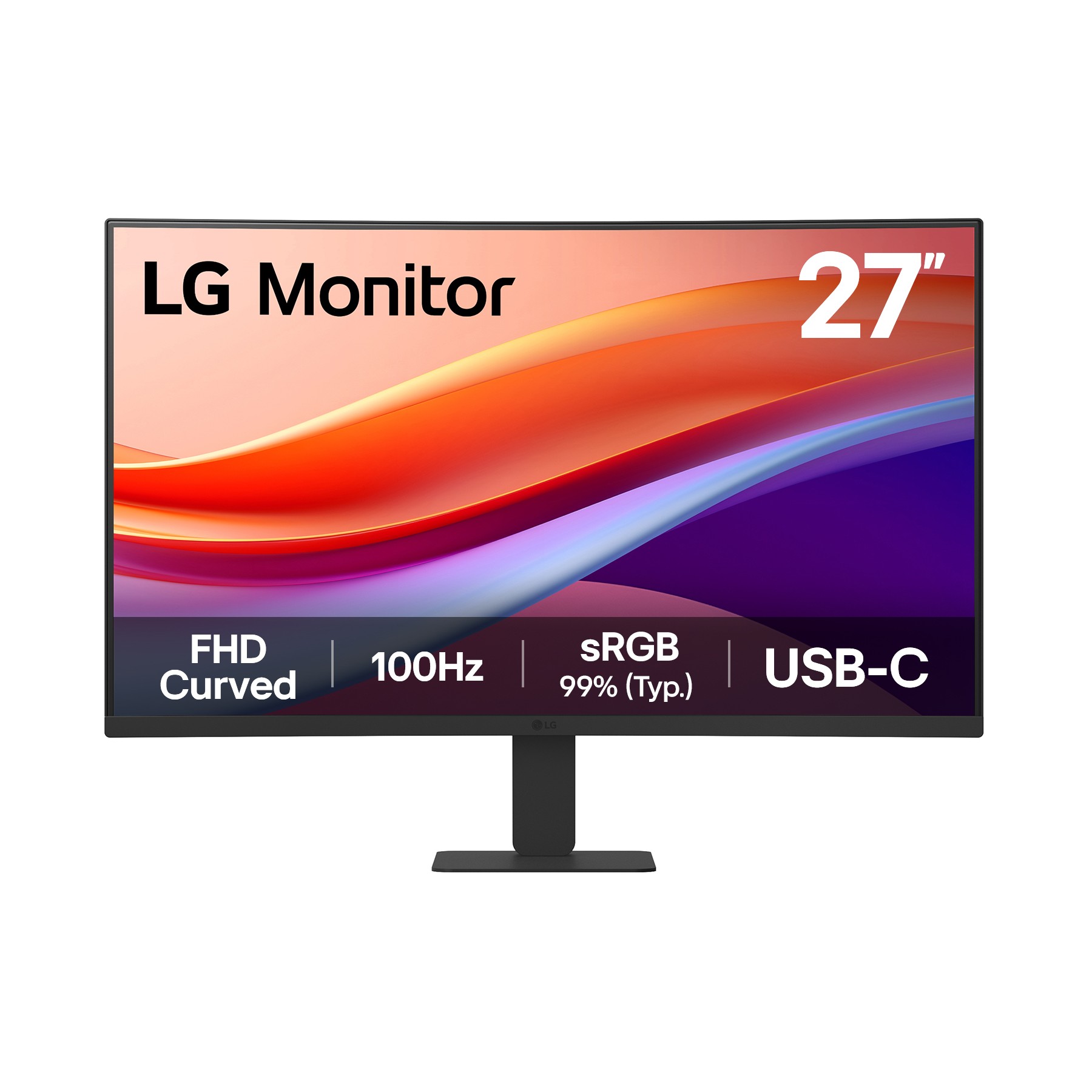 Ecran PC LG 27U421A-B UHD 27'' VA Incurvé