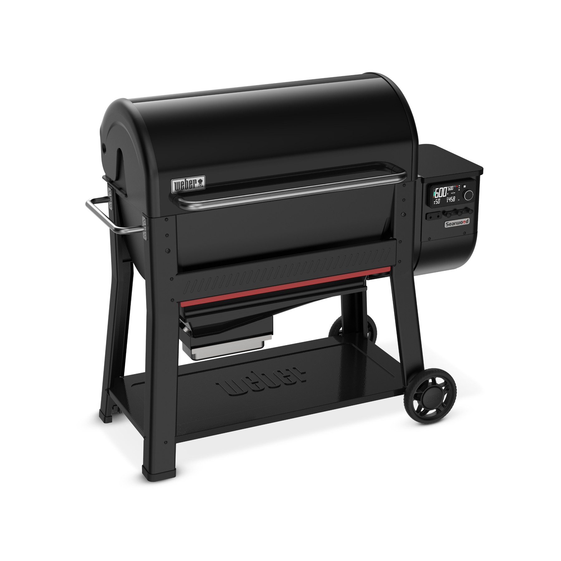 Barbecue pellet WEBER Searwood XL 600, sur chariot, de 80 à 315°, surface de cuisson 91 x 45 cm, thermostat digital