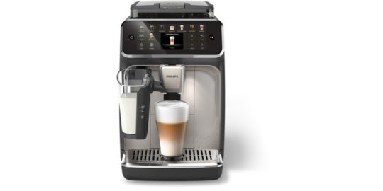 Expresso Broyeur PHILIPS EP5547/90 cafetière à grain LatteGo série 5500, 20 boissons, SilentBrew, Noir