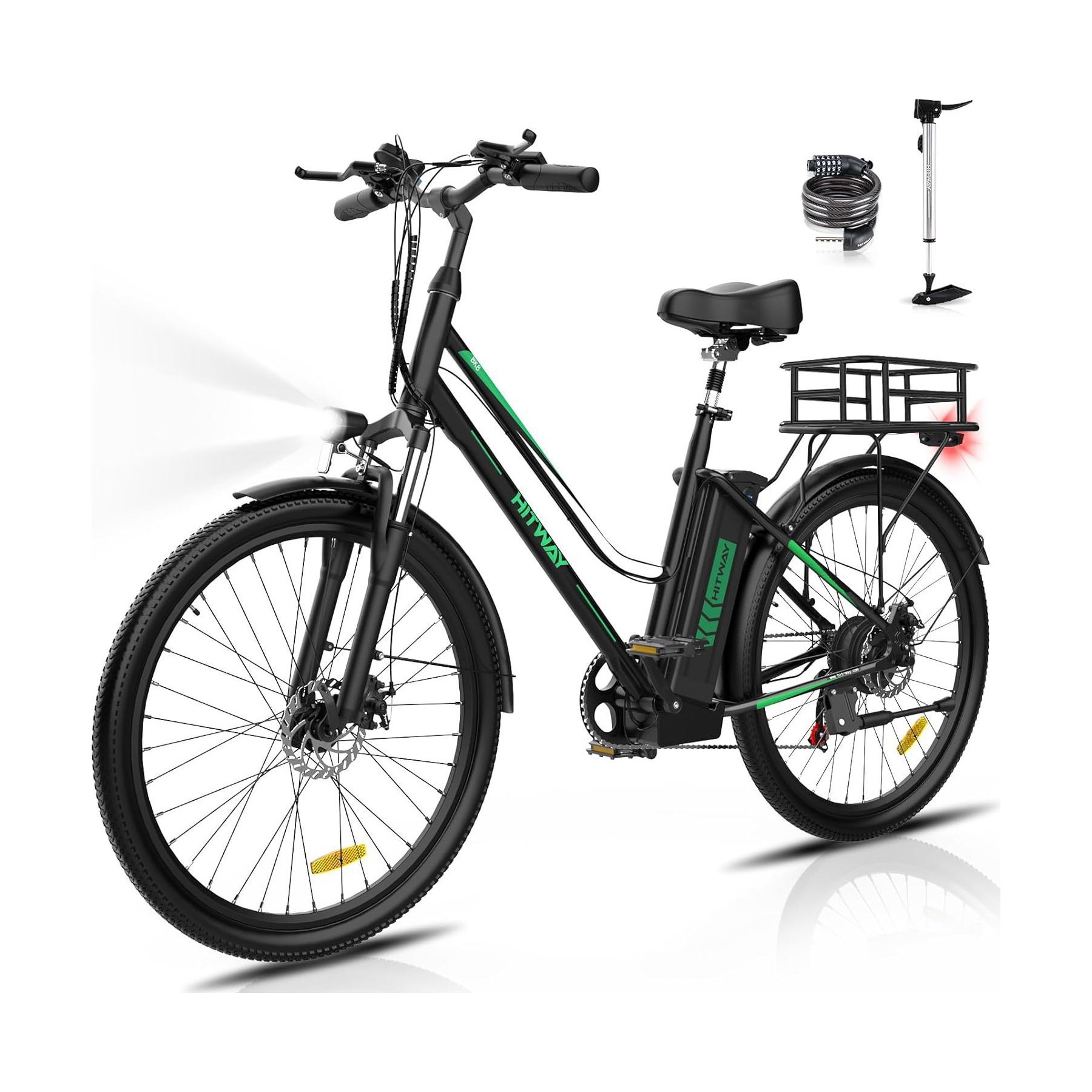 Vélo électrique HITWAY Vélo électrique HITWAY 26" VAE Noir