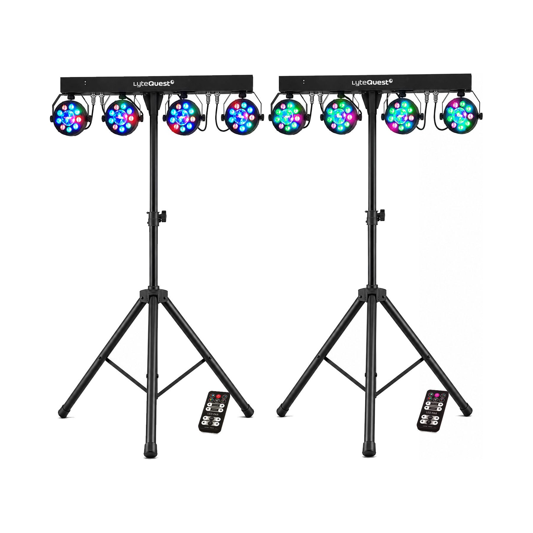Jeu de lumières LYTEQUEST Double Pack Portiques PAR ASTRO DMX 18 P