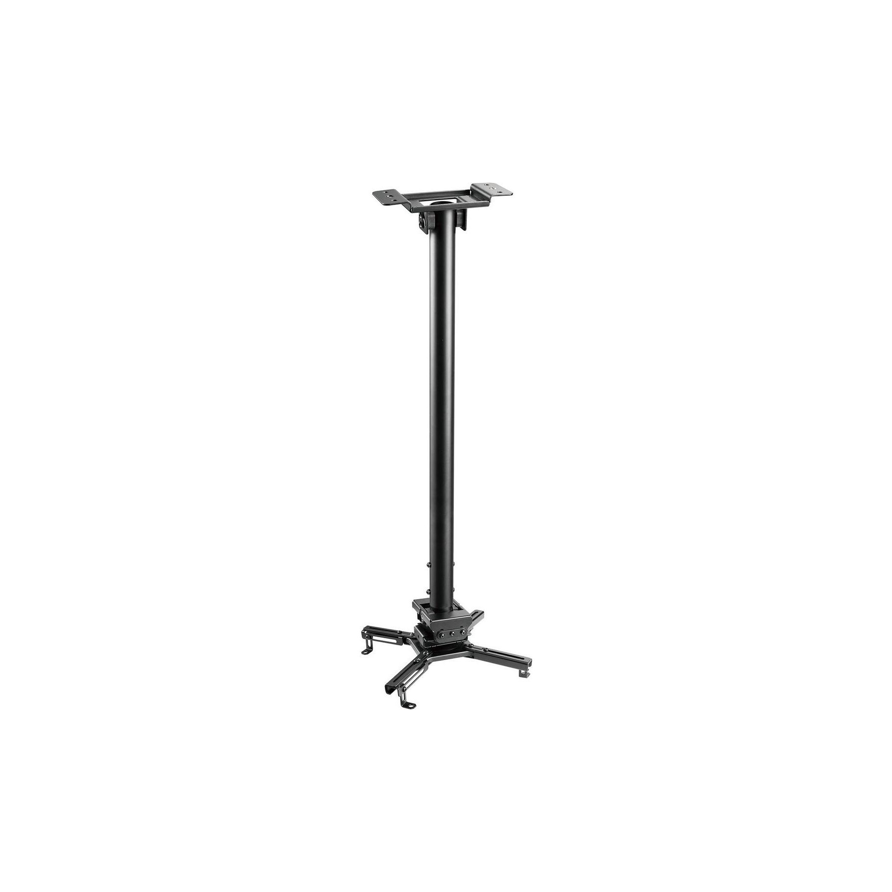 Support vidéoprojecteur KIMEX plafond, hauteur 75-115 cm, noir