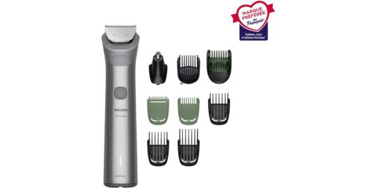 Tondeuse corps PHILIPS MG5931/15 Series 5000,  13 hauteurs de coupe, précision 0,5 mm, autonomie 120 mn