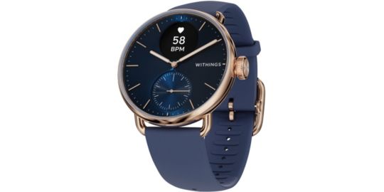 Montre santé WITHINGS Scanwatch 2 38mm Rose Gold Bleue