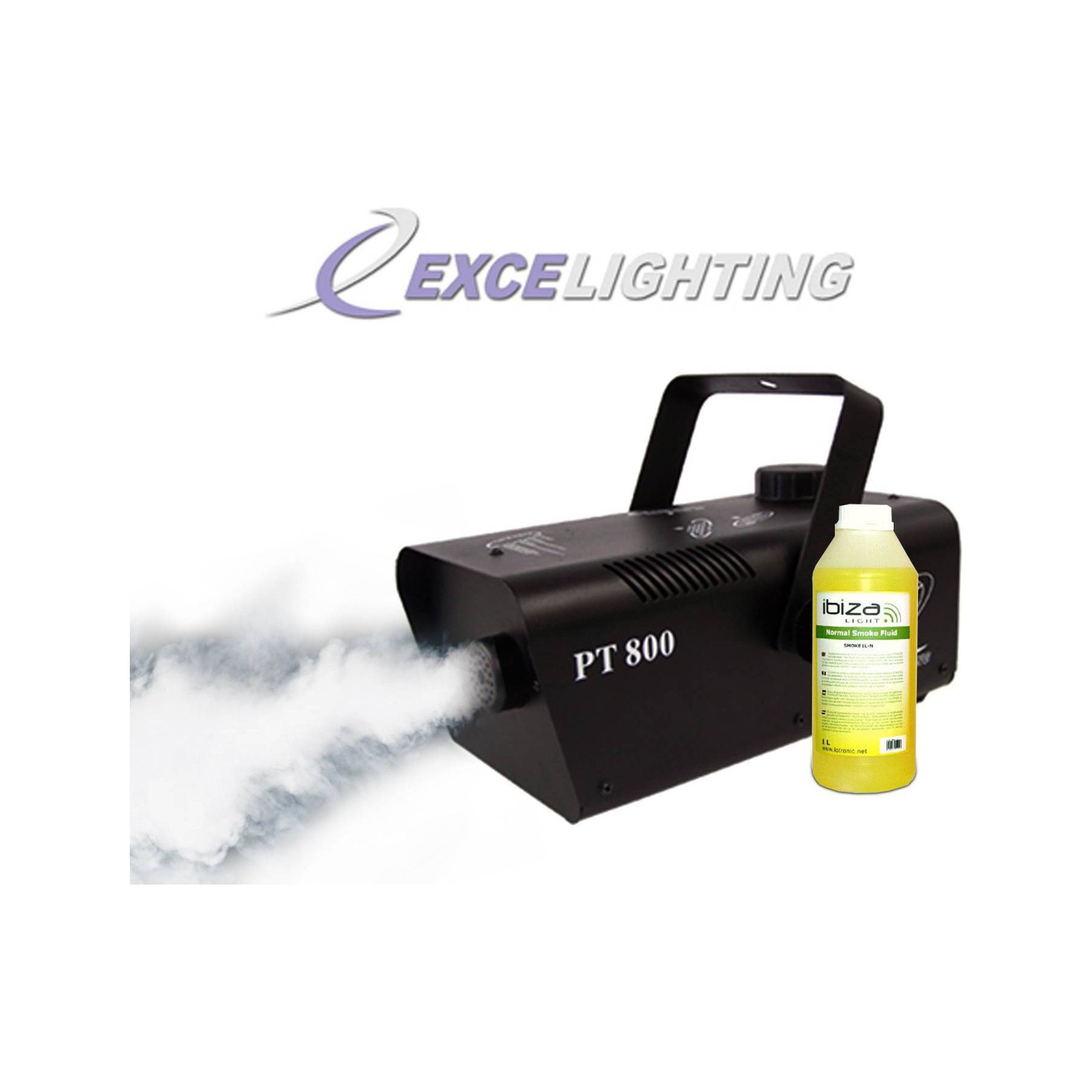 Machine à fumée EXCELIGHTING Machine à fumée débit 800W, + 2téléco