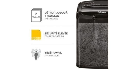 Destructeur FELLOWES M-7CM