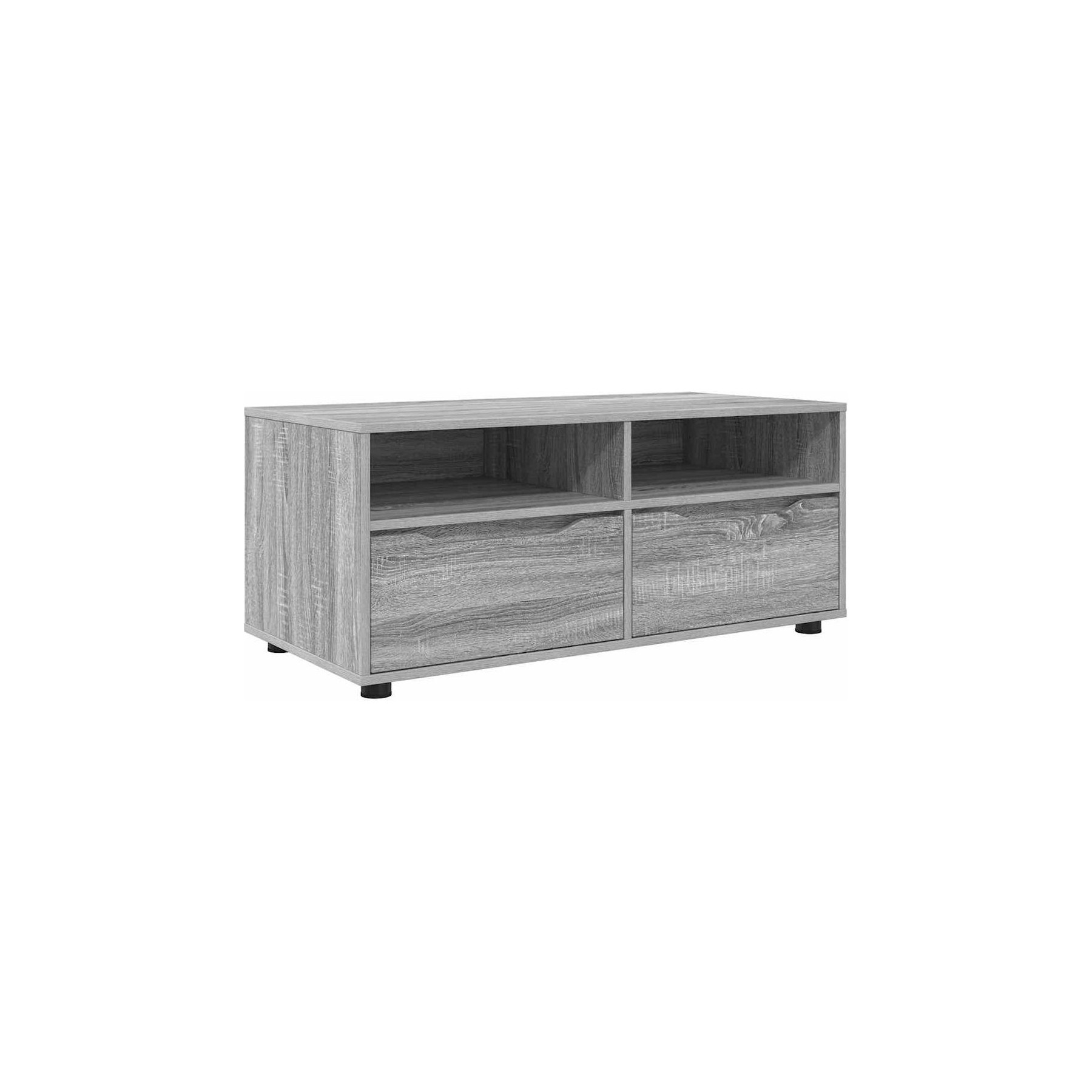 Meuble TV HELLOSHOP26 Meuble TV rectangulaire moderne avec tir