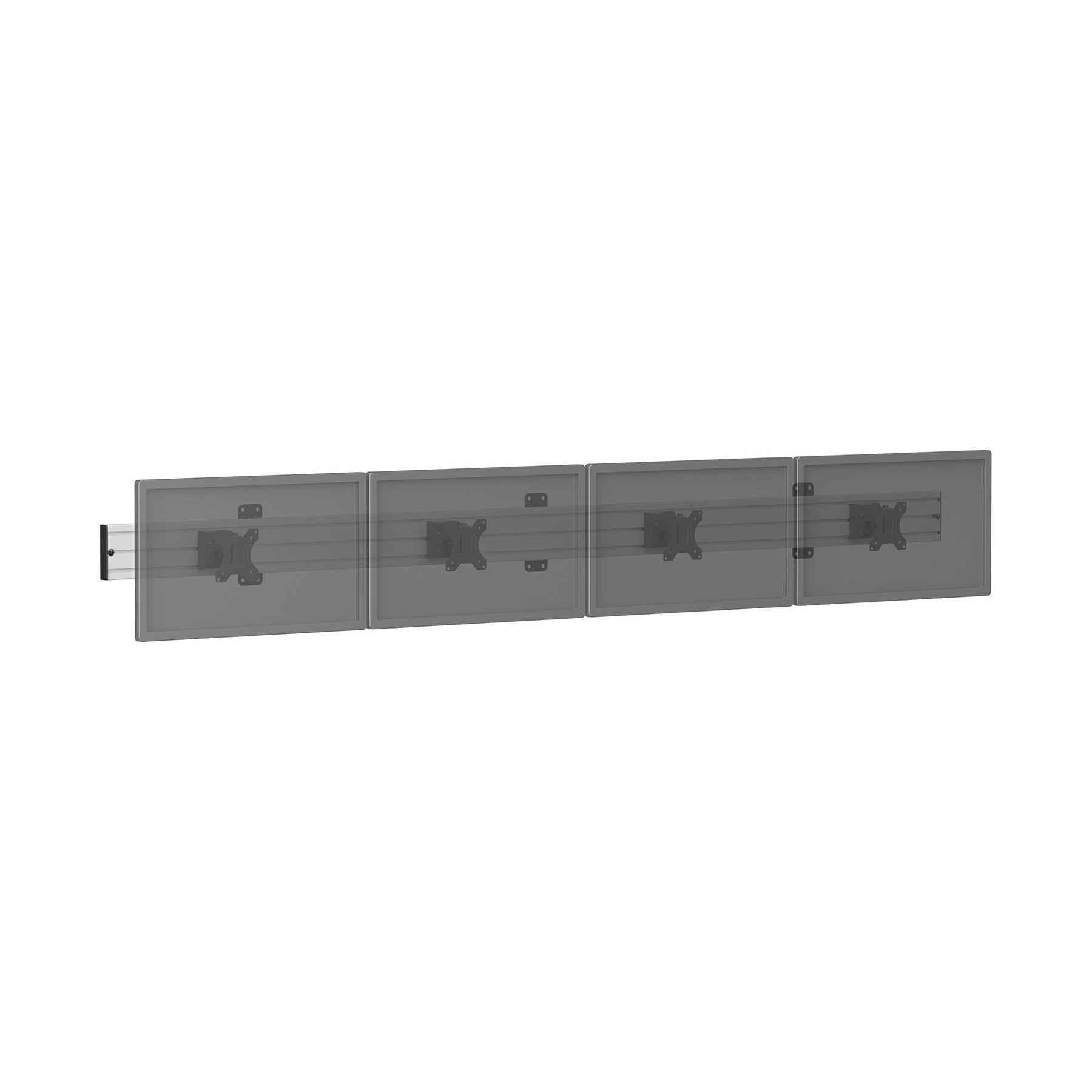 Support mural TV KIMEX mural menu board pour 4 écrans TV 32''