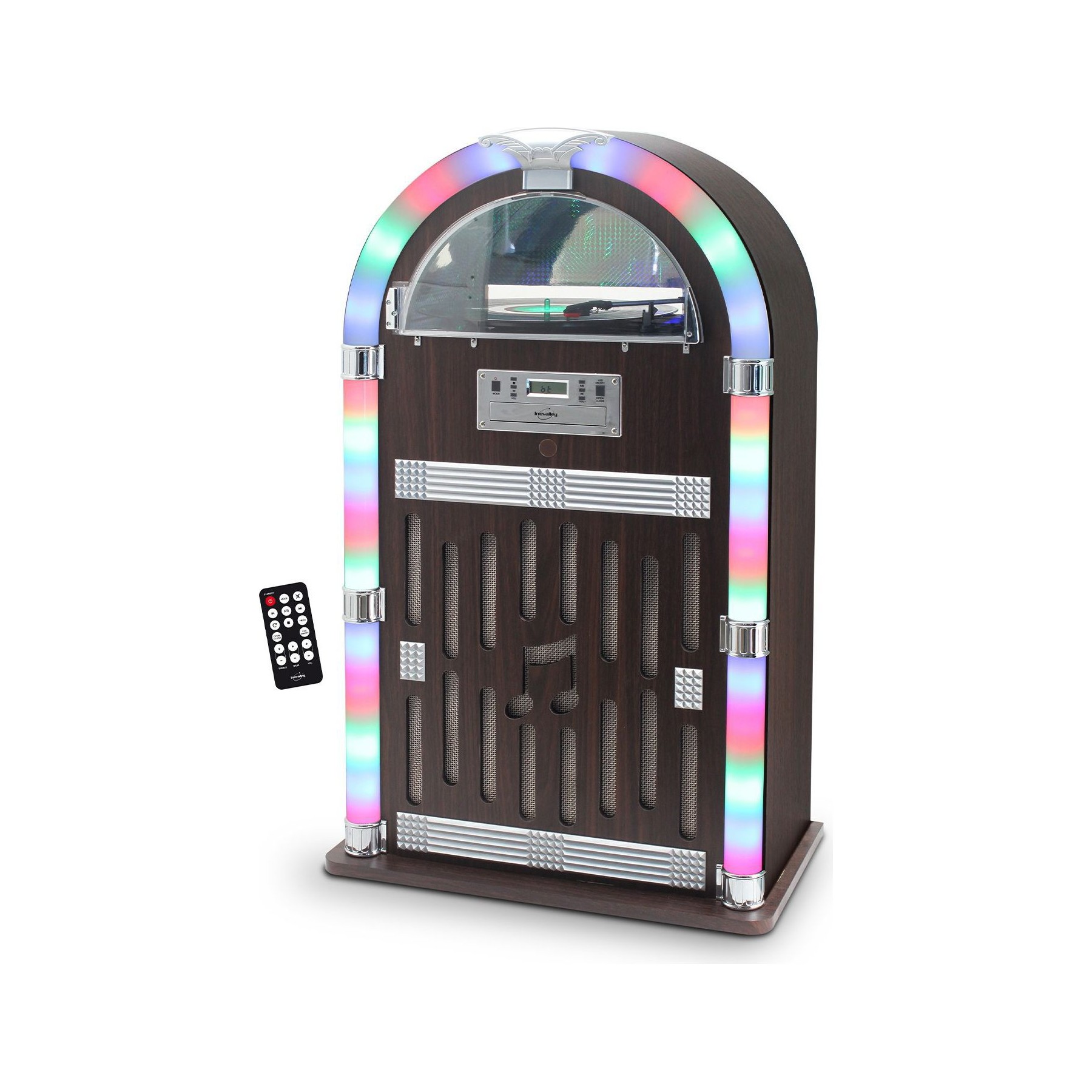 INOVALLEY Chaîne Hifi Jukebox Retro 60W avec tourn