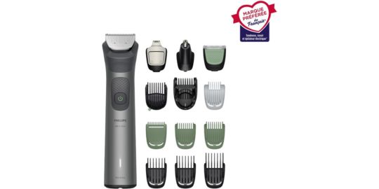 Tondeuse multi usages PHILIPS MG7921/15 Series 7000, 19 hauteurs de coupe, précision 0,2 mm, autonomie 120 mn