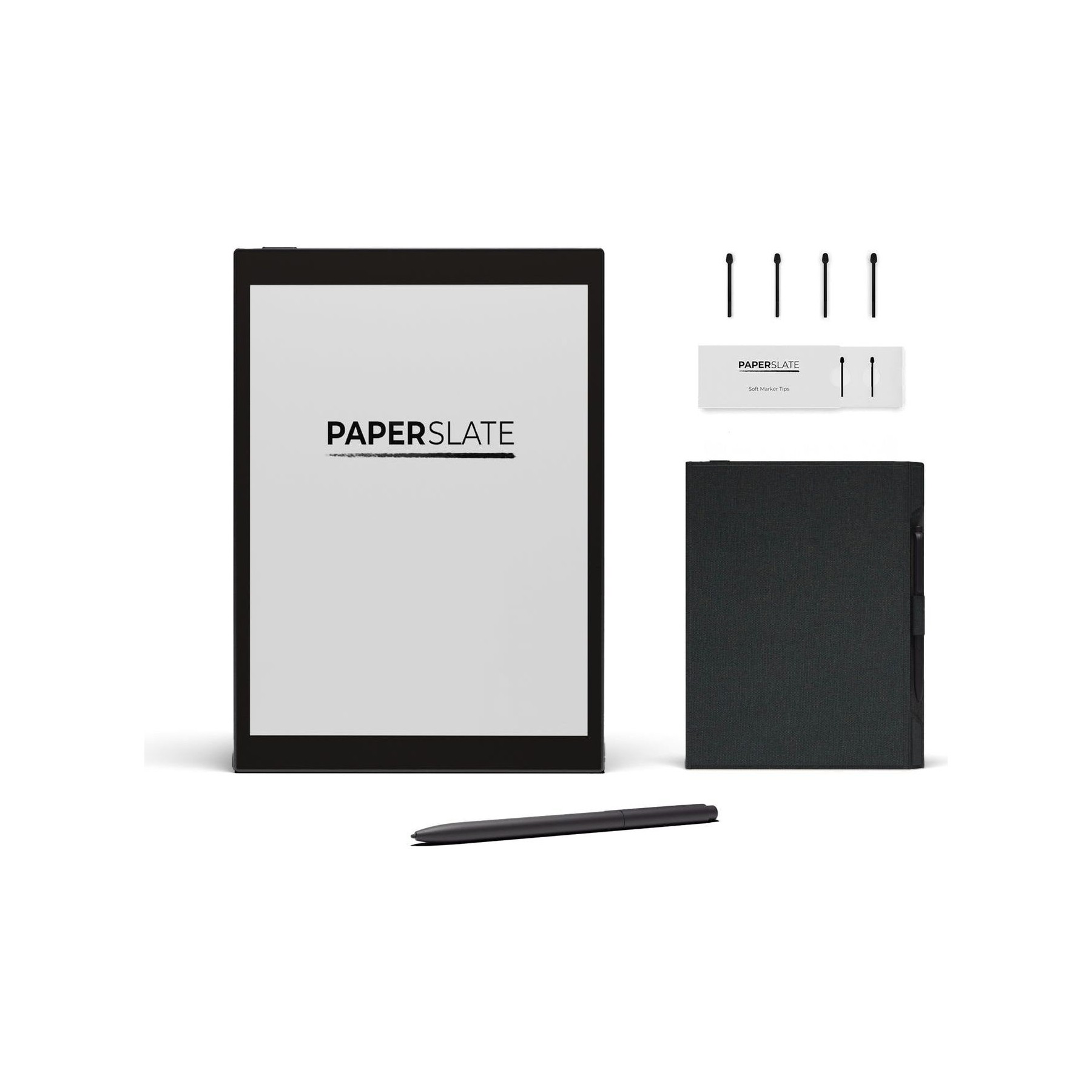 Bloc-notes numérique PAPERSLATE Pack Pro + Couverture Grise + 4 Mines