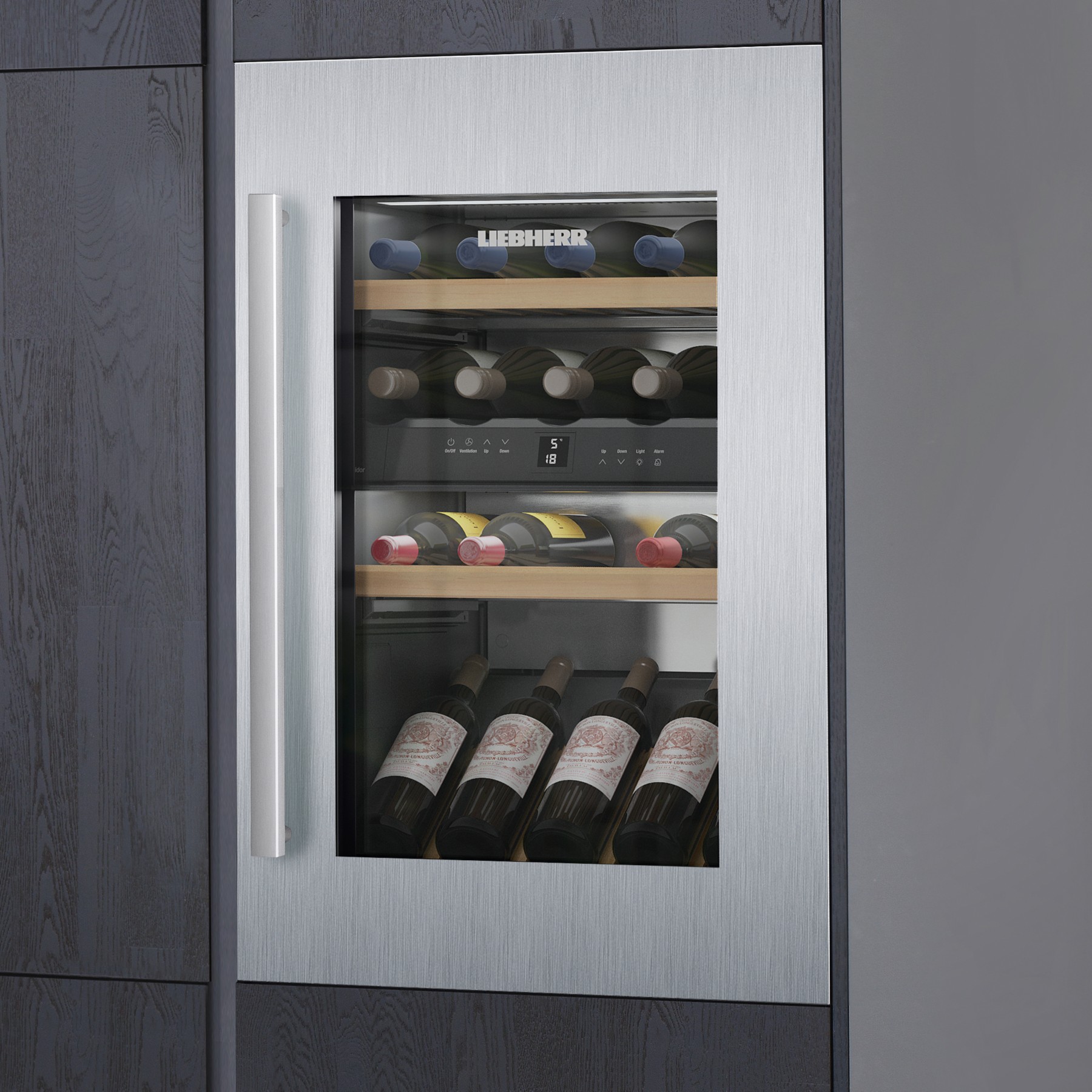 Kit d'encastrement LIEBHERR Inox avec poignee EWTdf16