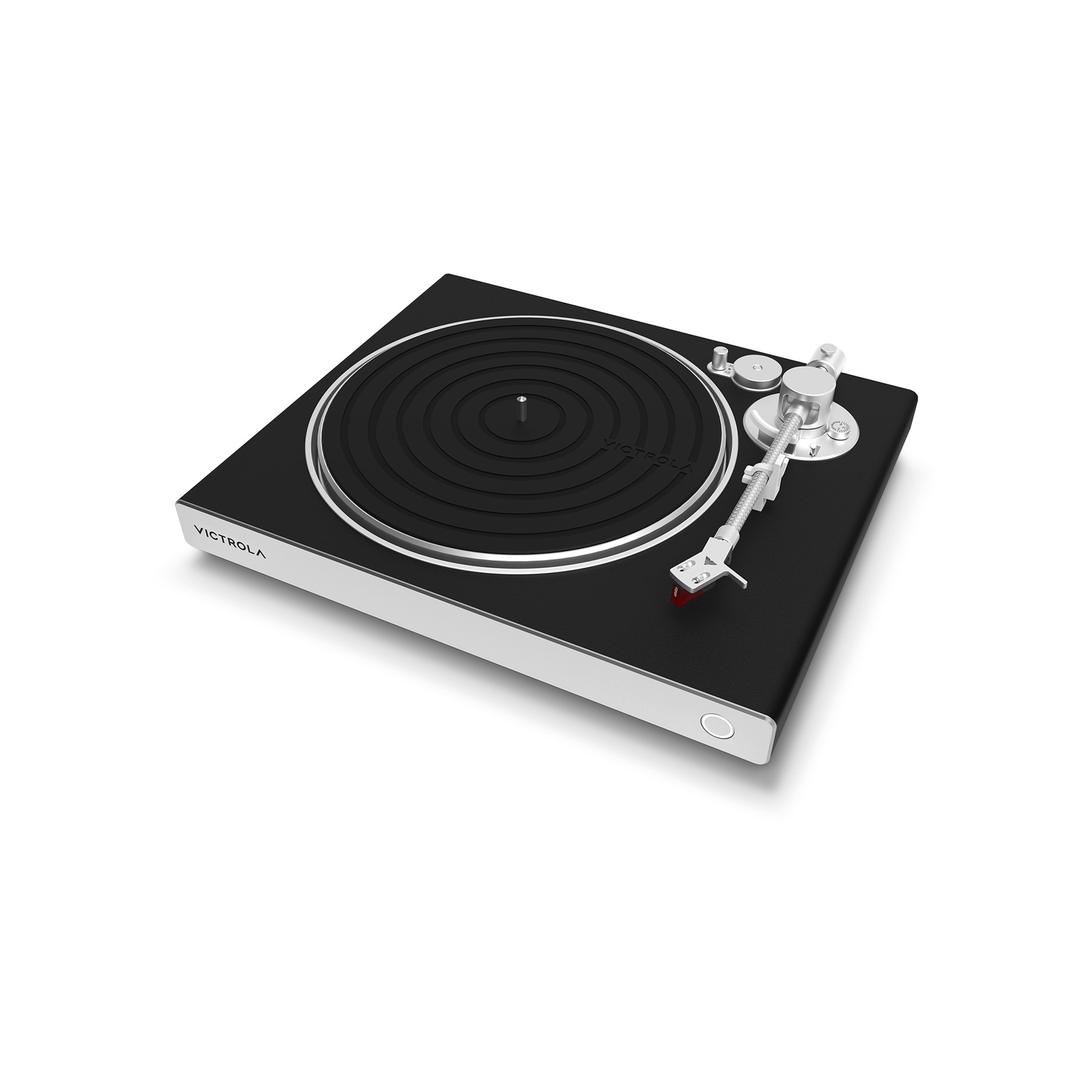 Platine vinyle VICTROLA ORTOFON 2M RED NOIR FACADE GRISE