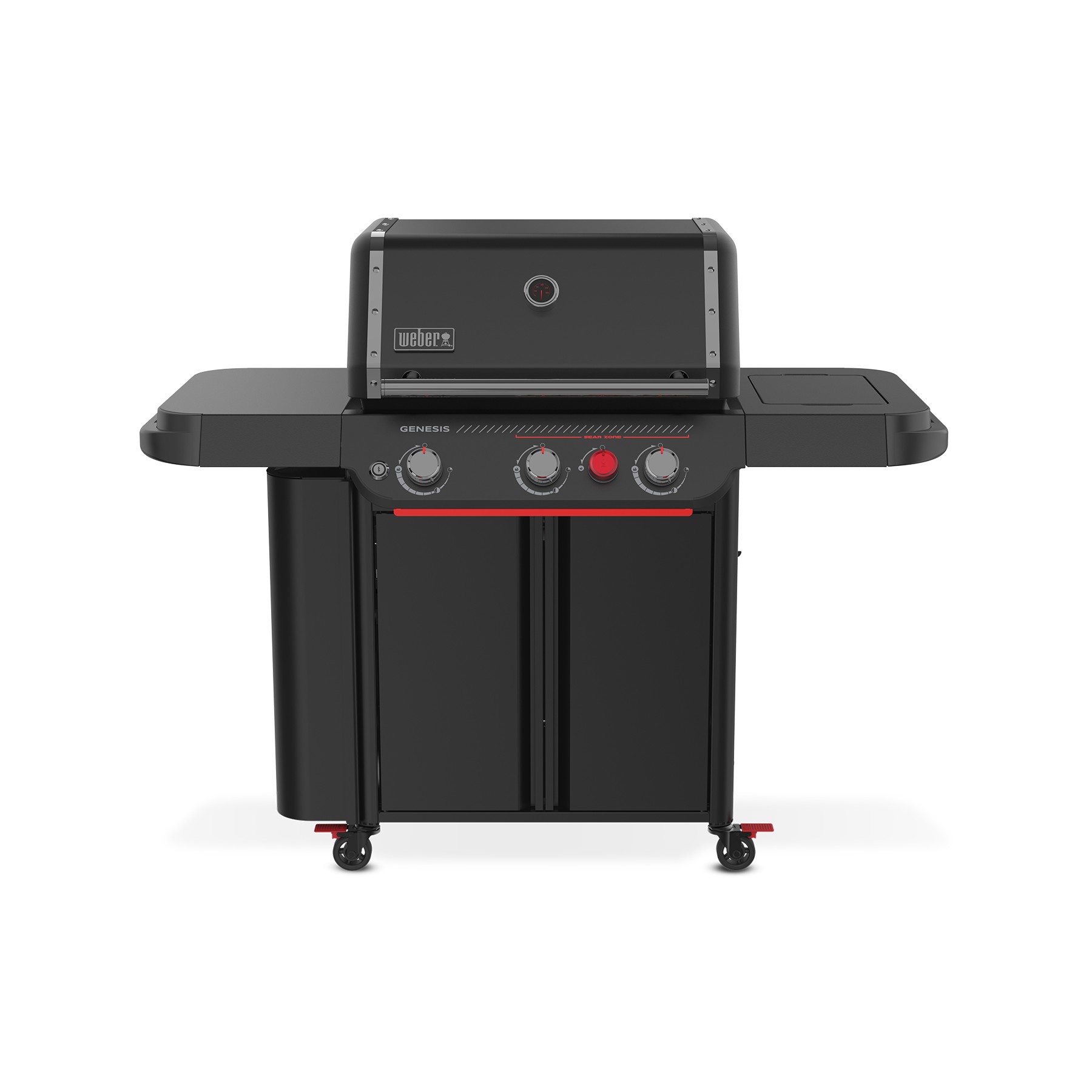 Barbecue gaz WEBER Genesis E-330WR Stealth, sur chariot, 3 brûleurs, surface de cuisson 68 x 48 cm