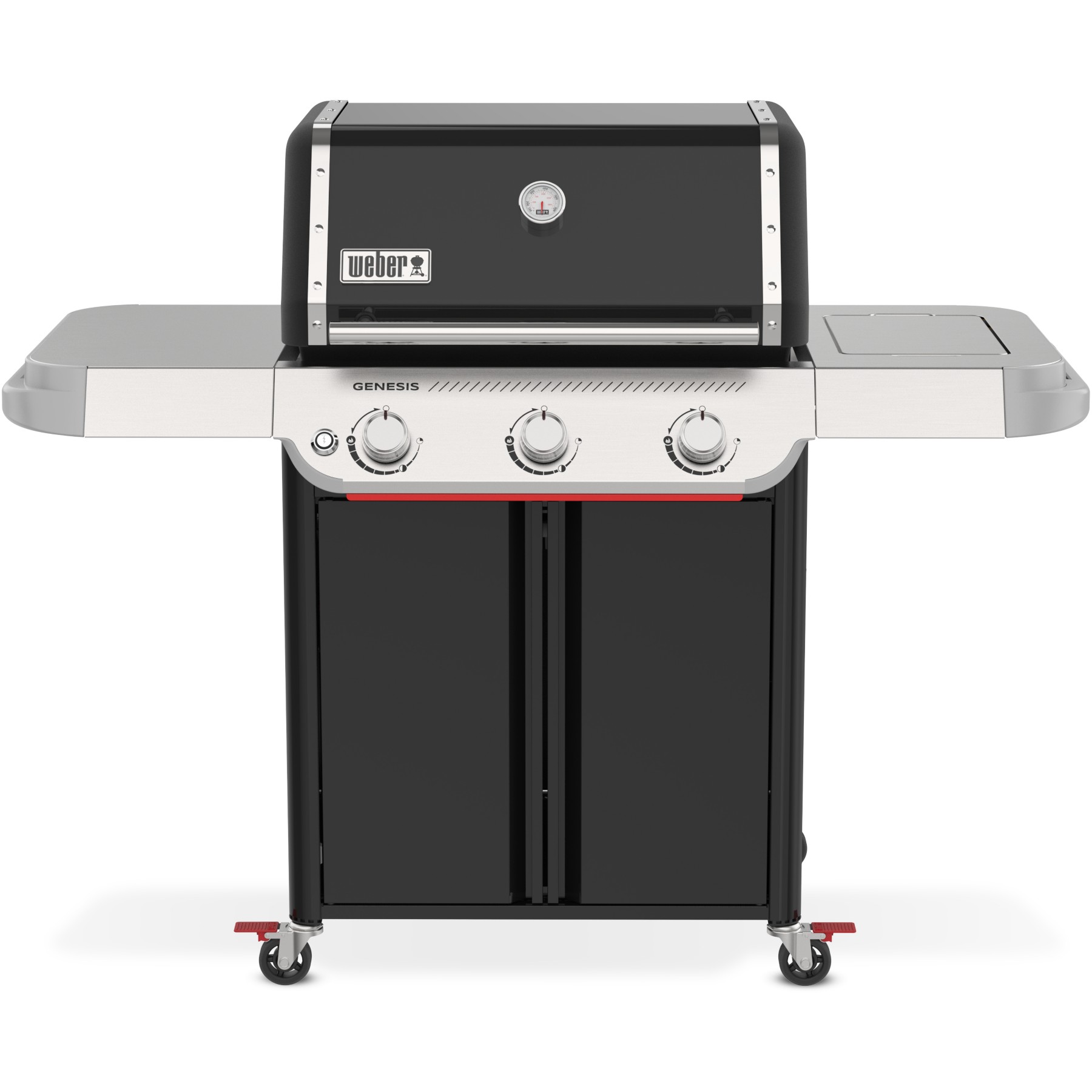 Barbecue gaz WEBER Genesis E-315W Plancha, sur chariot, 3 brûleurs, surface de cuisson 68 x 48 cm