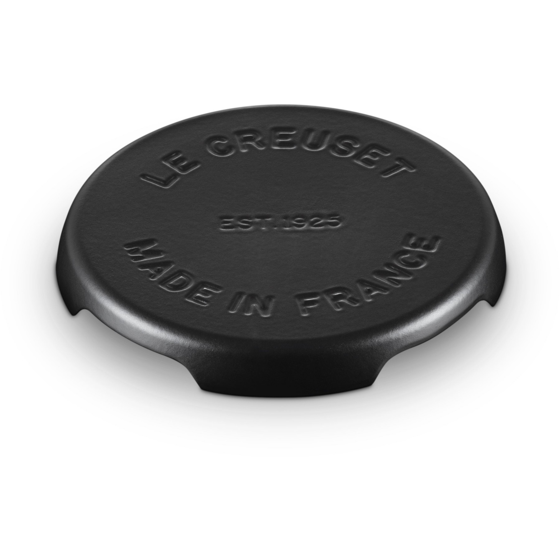 Dessous de plat LE CREUSET rond collection barbecue 22 cm noir mat