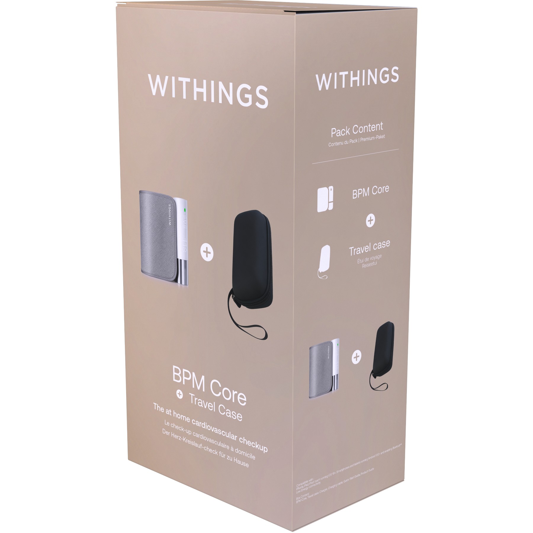 Tensiomètre WITHINGS BPM Core + Travel Case
