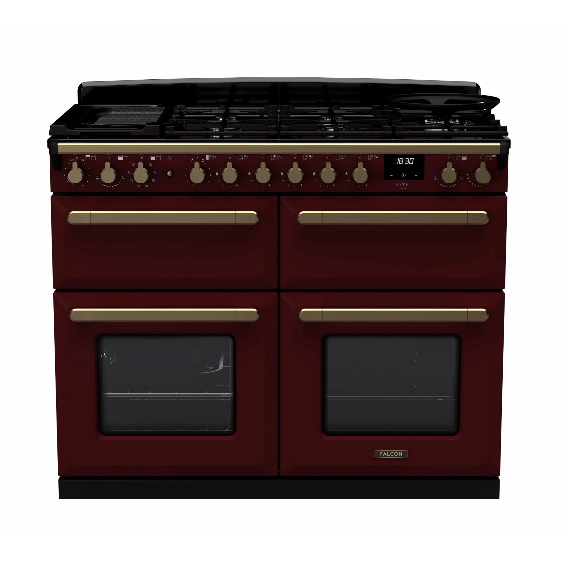 Piano de cuisson mixte FALCON ESTEL DELUXE BC TAB MIX 110 CM BORDEAUX