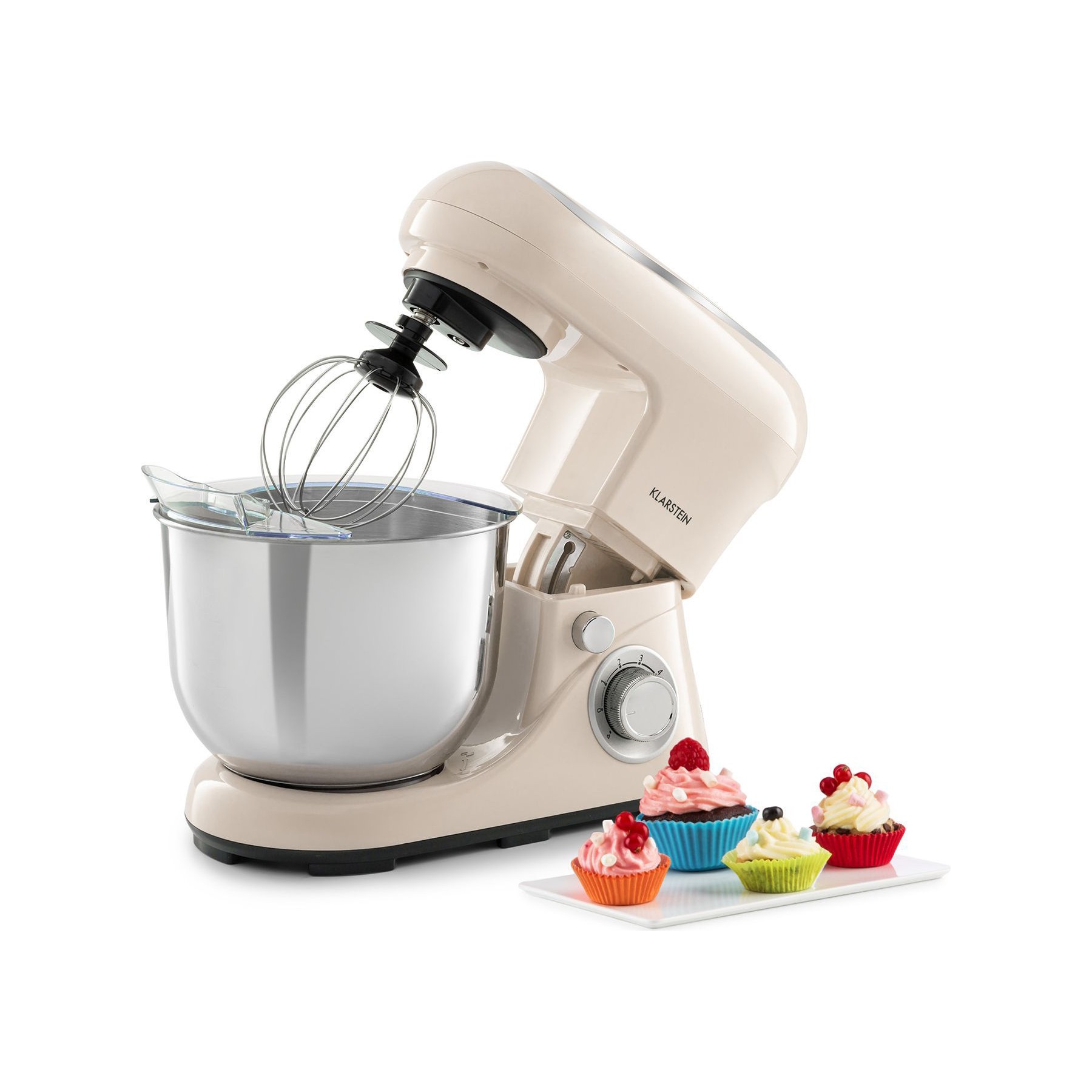 Robot pâtissier KLARSTEIN Bella Pico 2G 1300W 5L Crème