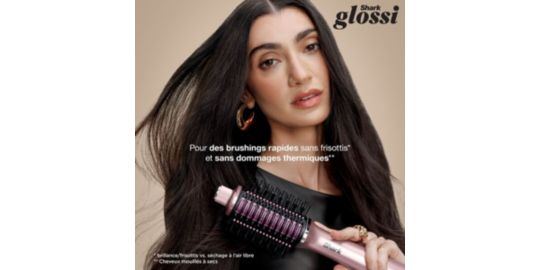 Brosse soufflante SHARK GLOSSI 2-en-1 Rose Poudré