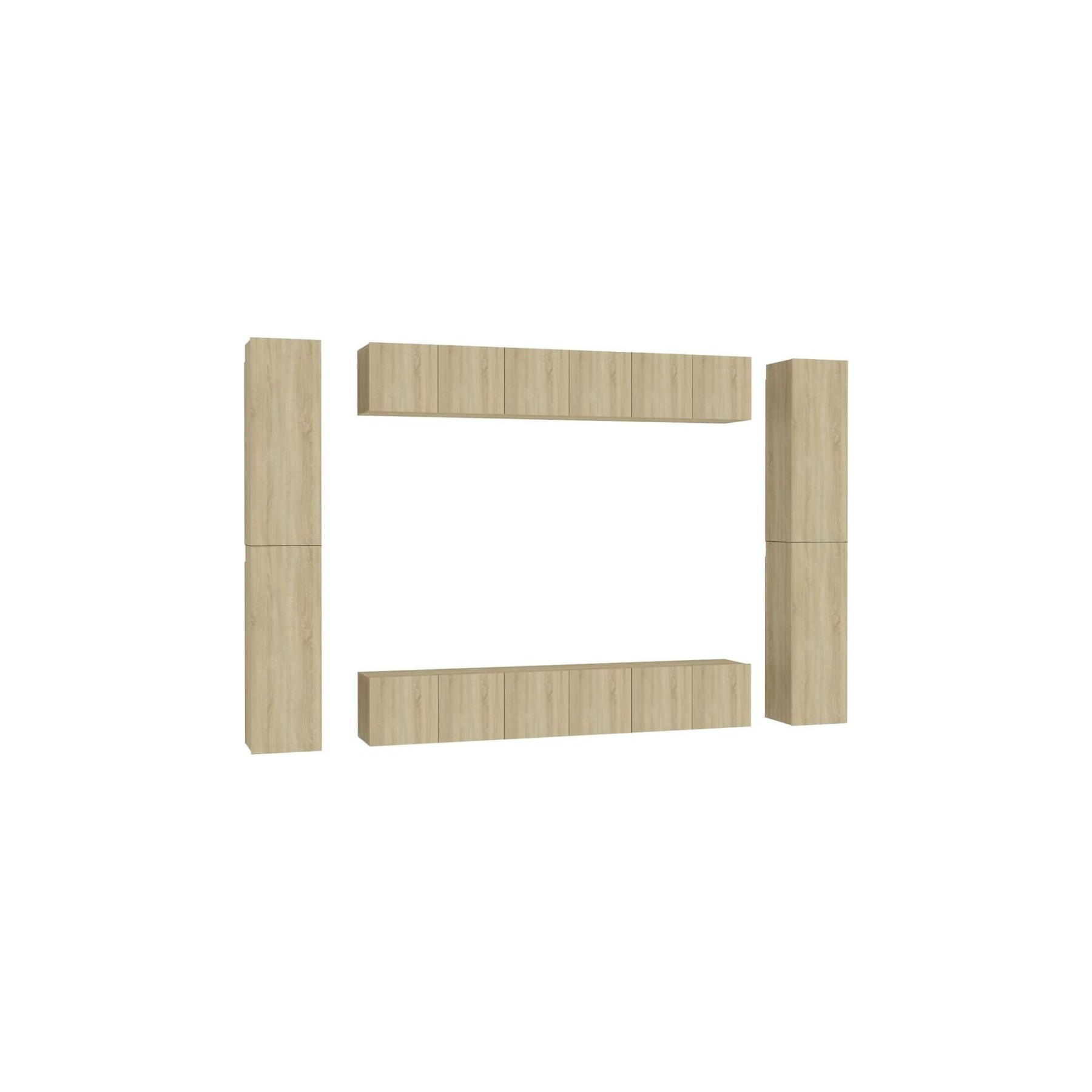 Meuble TV HELLOSHOP26 Ensemble de meubles armoire buffet TV té