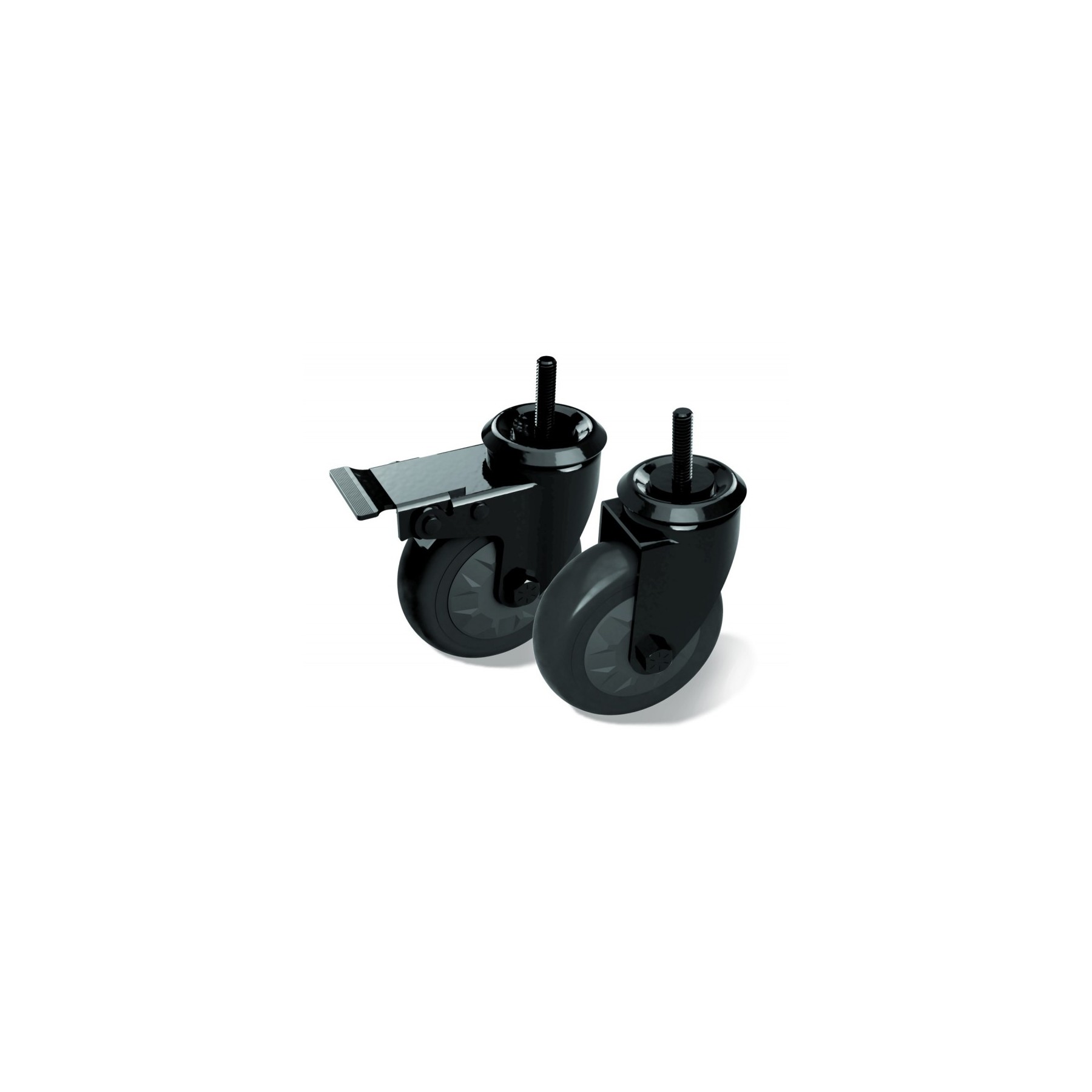 ACCESSOIRE BIG GREEN EGG boite 2 roues pour table acacia