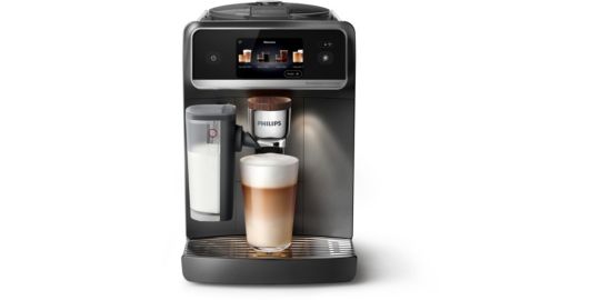 Expresso Broyeur PHILIPS EP8757/12 cafetière à grain Aromis LatteGo Pro, + 50 boissons, SilentBrew, Noire