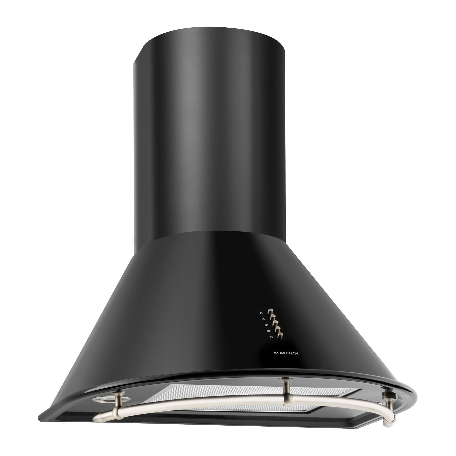Hotte décorative murale KLARSTEIN Lumio Primo 60cm rétro 490 m³/h LED noir